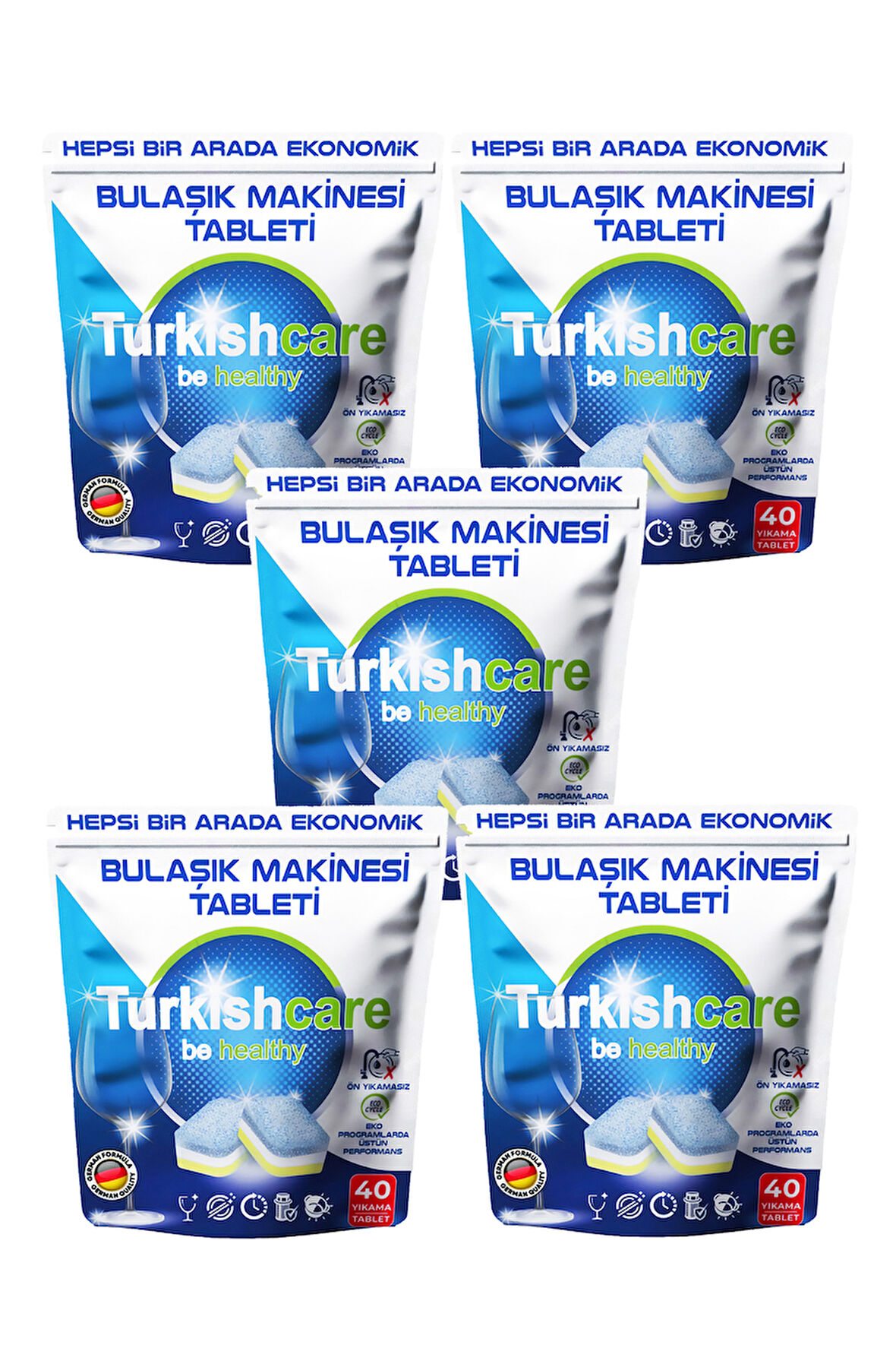 5 Paket Premium Ekonomik Bulaşık Deterjanı 200 Adet