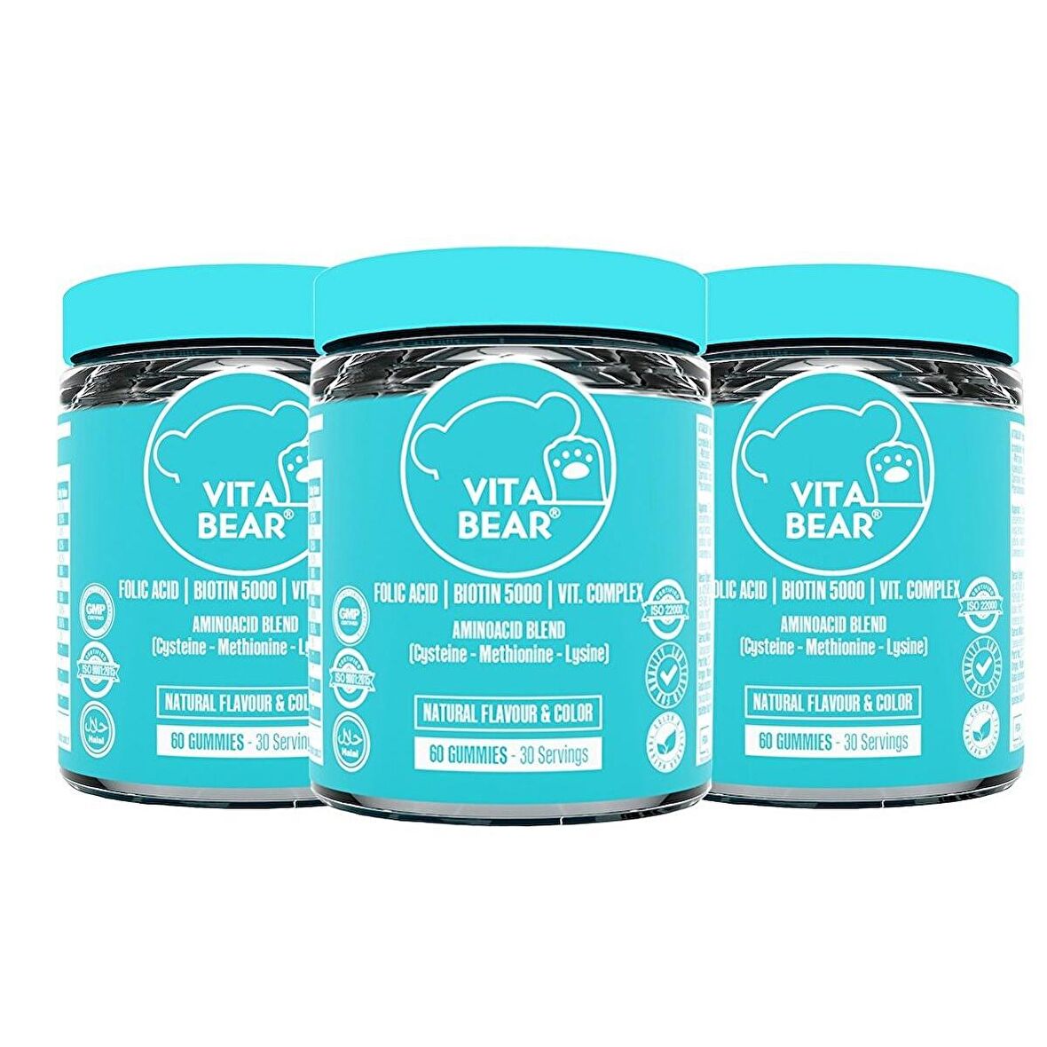 Vita Bear Strong Hair Gummy Vitamin 60 Adet 3'lü Paket