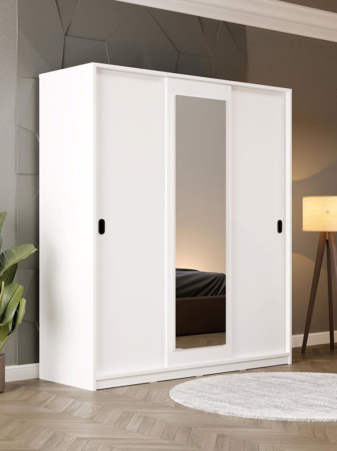 Kuzeylife Serena Aynalı Kayar Kapak Gardırop