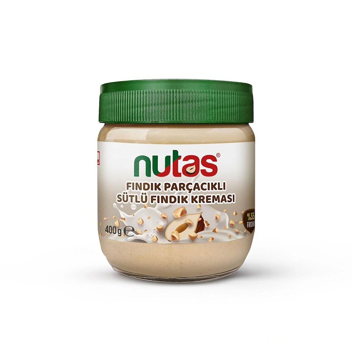 Nutas Fındık Parçacıklı Sütlü Fındık Kreması 400g