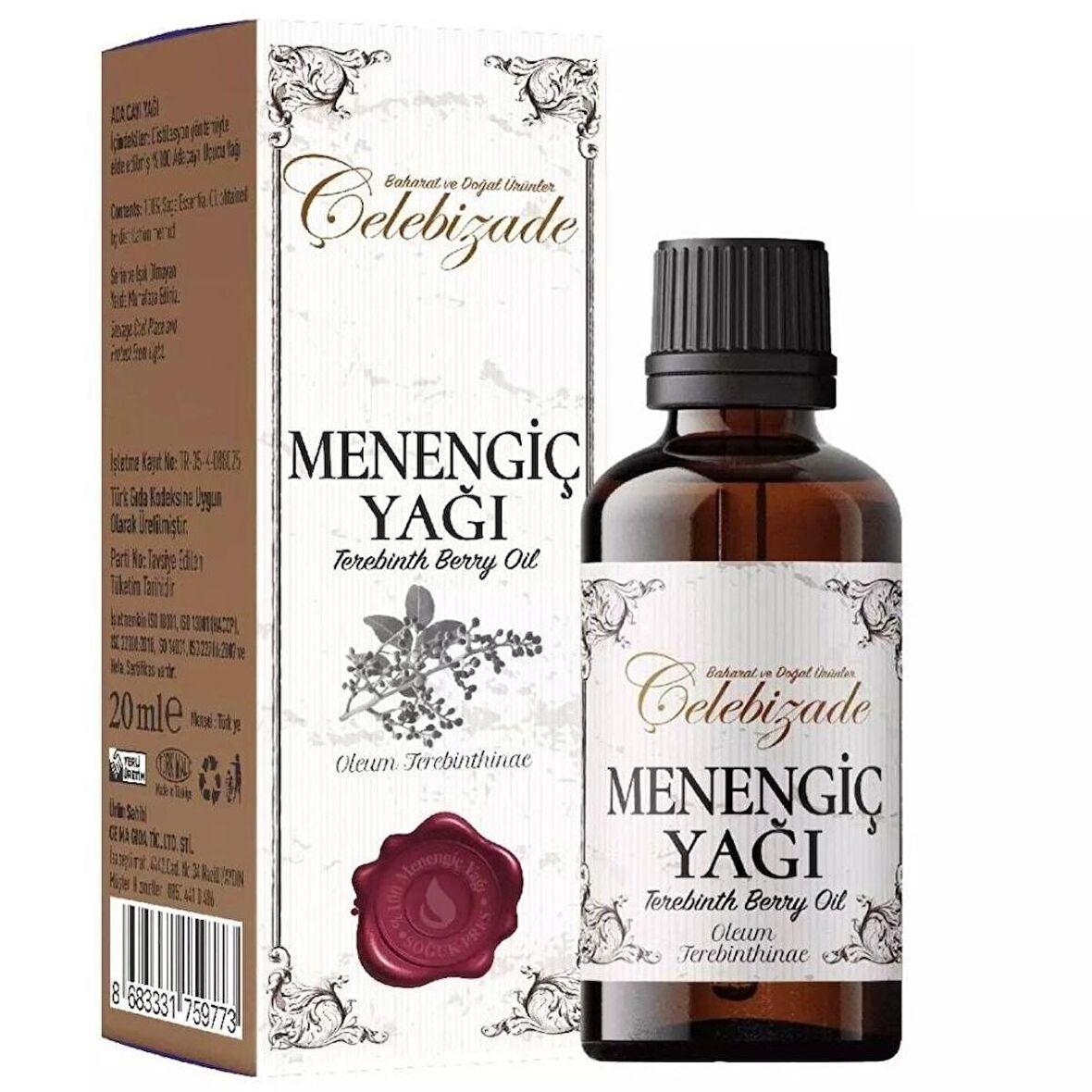   %100 Menengiç Yağı 20 ml