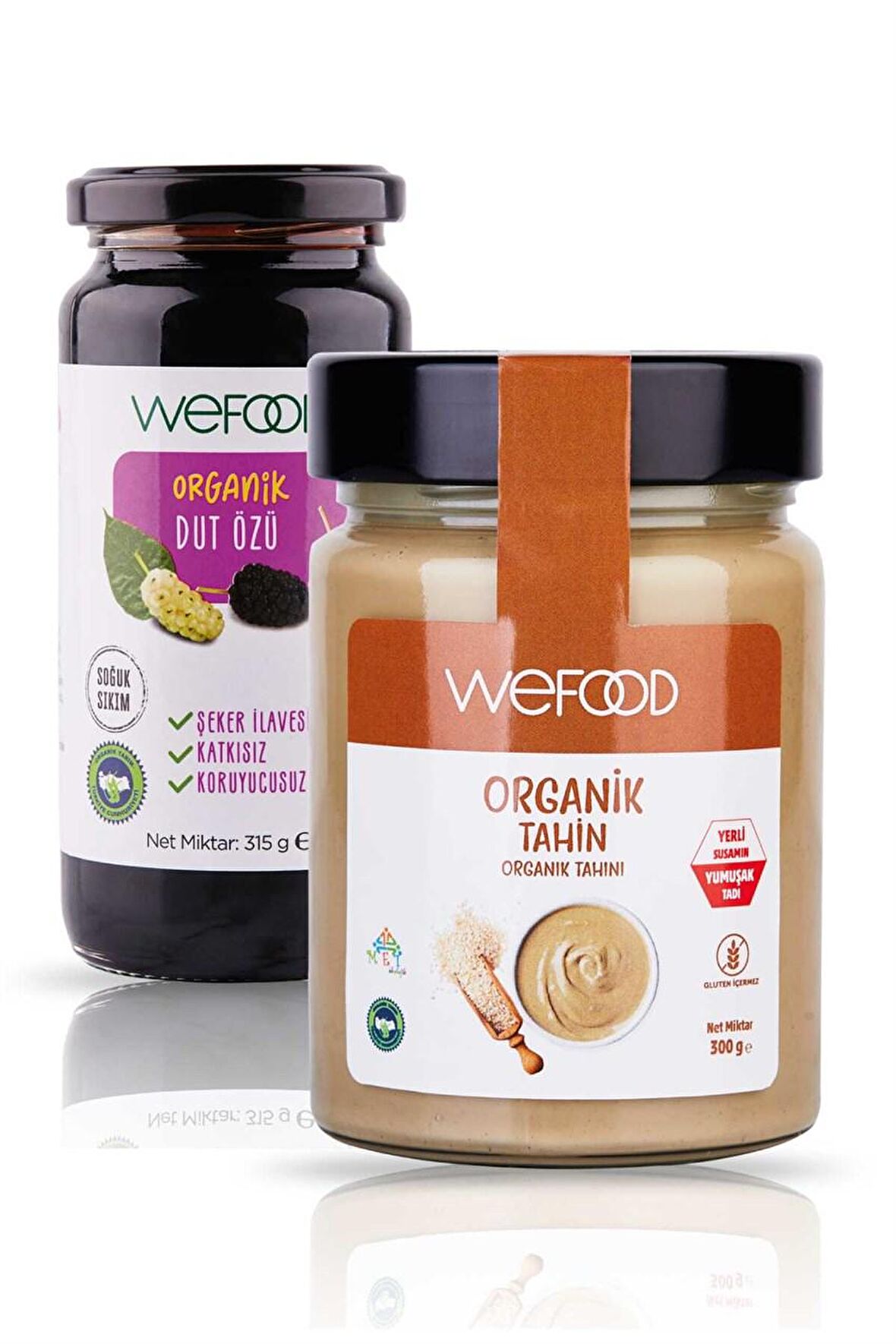 Wefood Organik Tahin 300 gr + Organik Dut Özü 315 gr