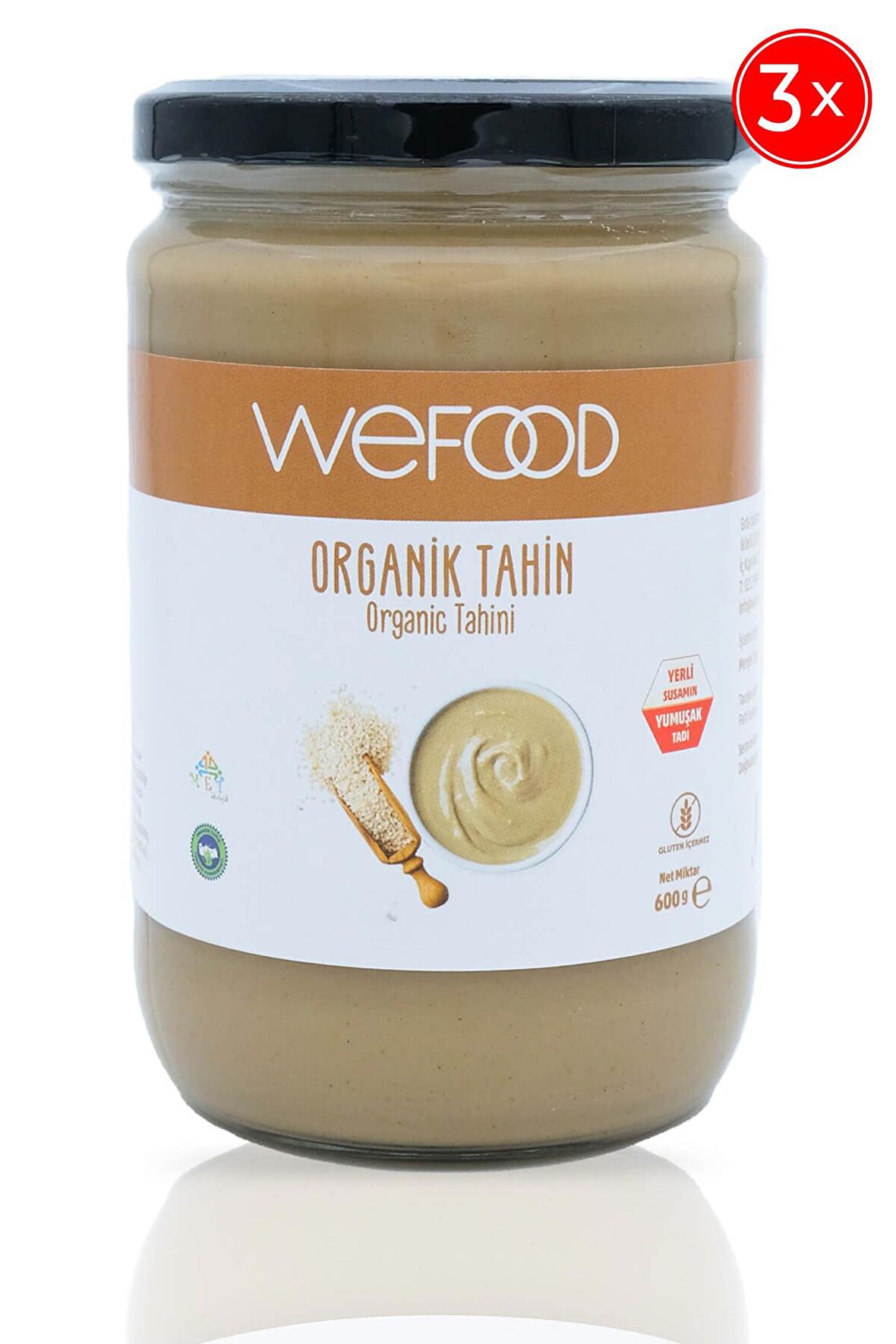 Organik Tahin 600 Gr (yerli Susam) 3'lü