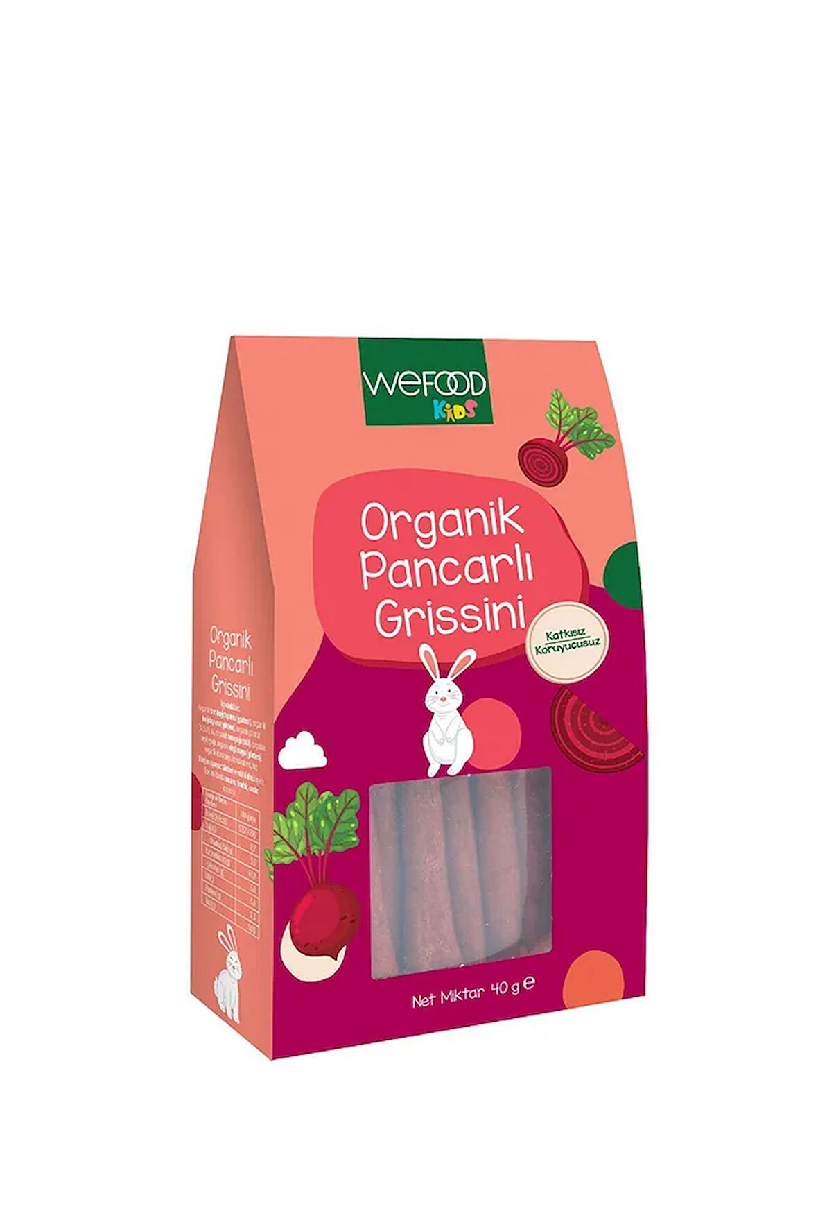 Kids Organik Pancarlı Grissini 40 gr 3'lü