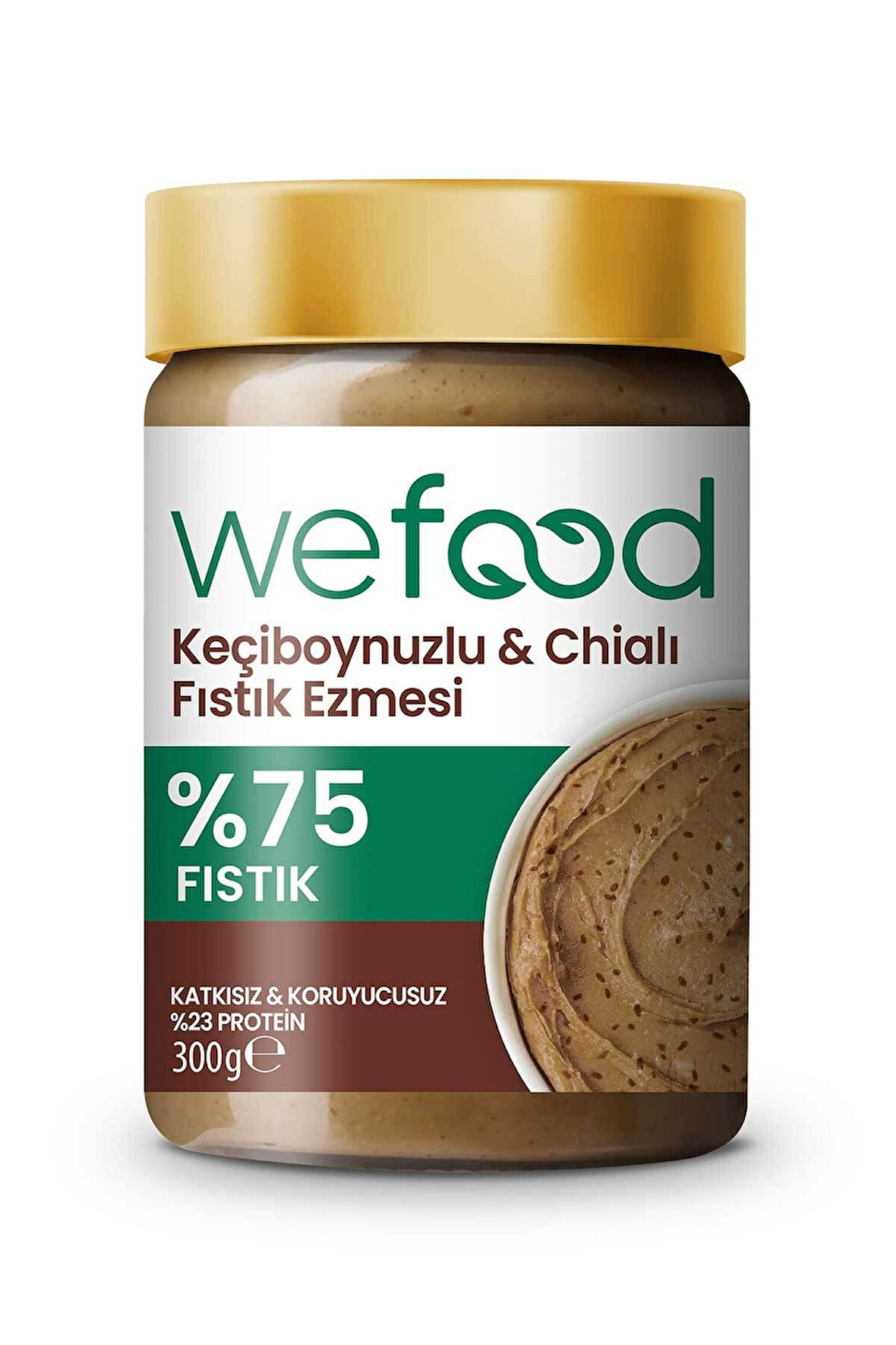 Keçiboynuzlu & Chialı Fıstık Ezmesi 300 g