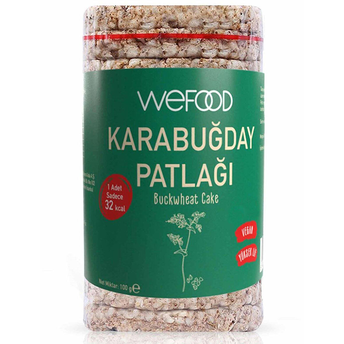 Wefood Karabuğday Patlağı 100 Gr 3'lü