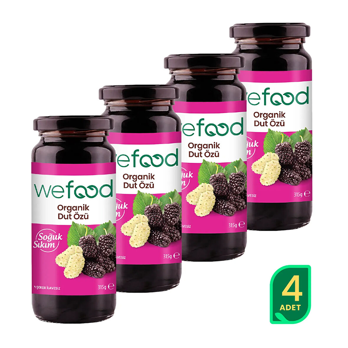 Wefood Organik Dut Özü 315 gr 4'lü
