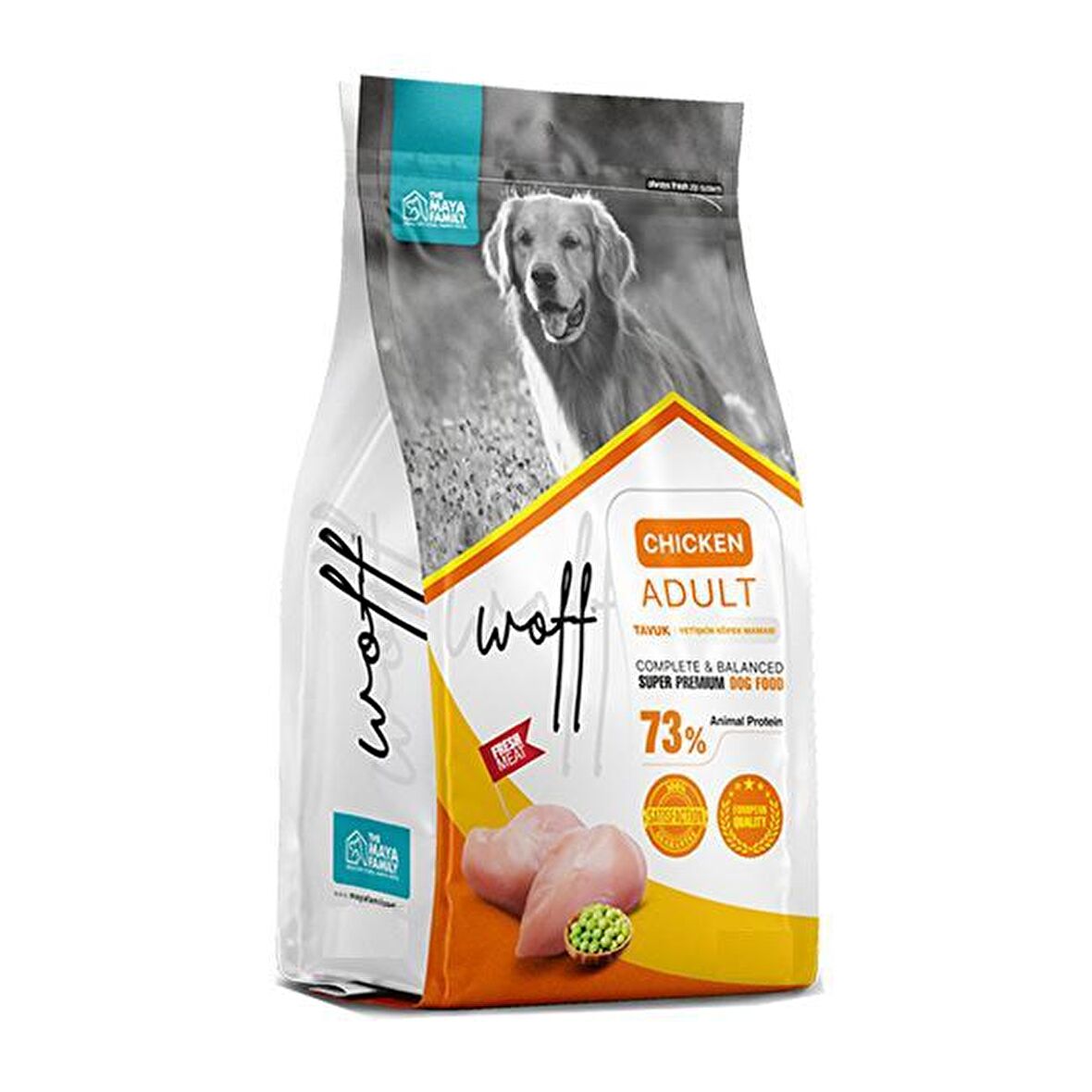 Woff Super Premium Yetişkin Köpek Maması Tavuklu 2,5 Kg