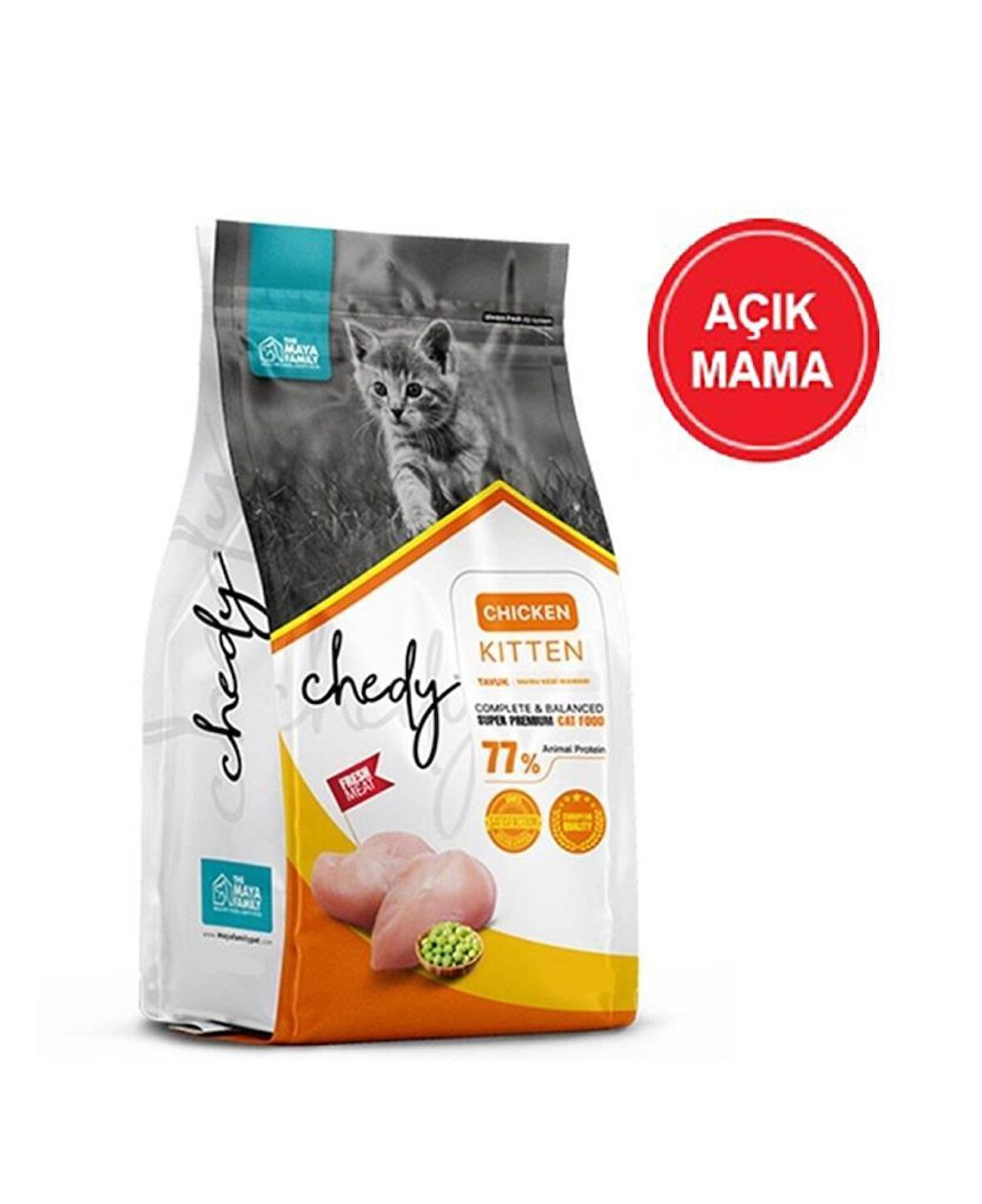 Chedy Kitten Tavuklu Yavru Kedi Maması 1 Kg AÇIK