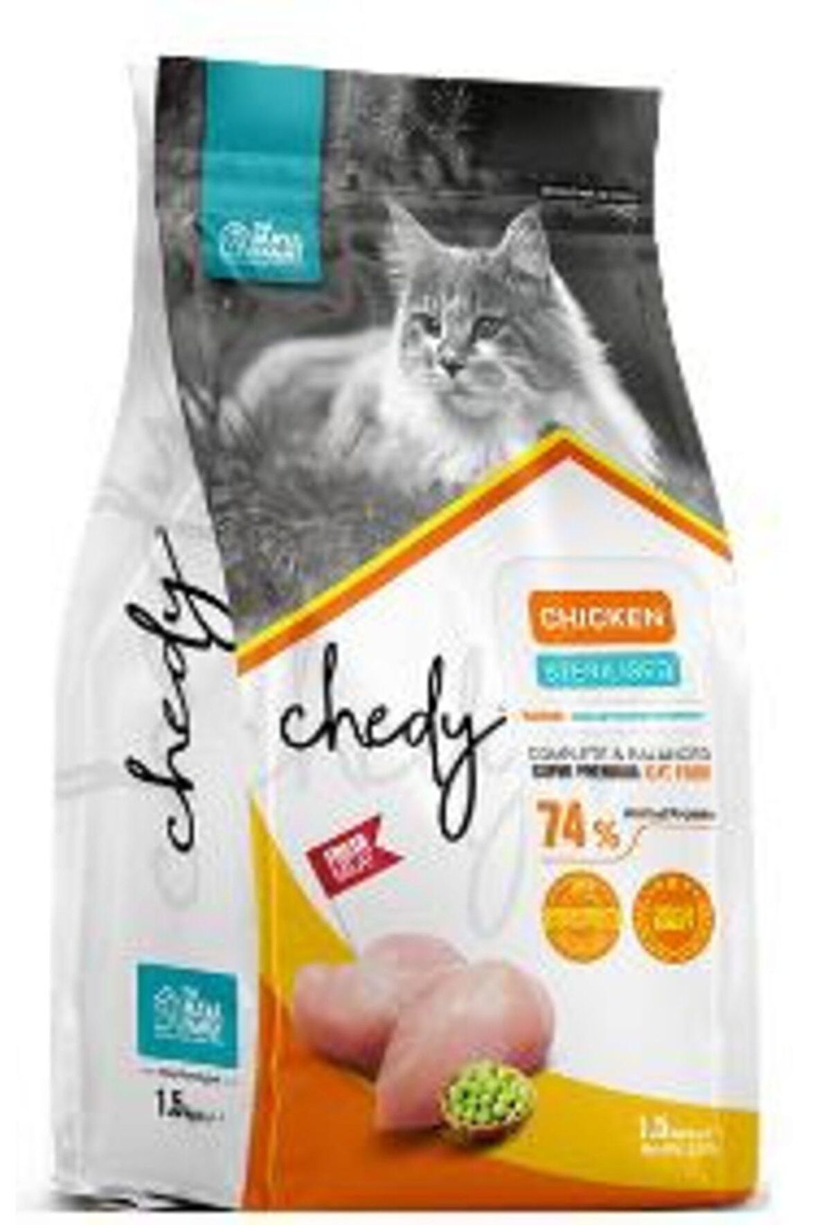 Chedy Super Premium Kısırlaştırılmış Tavuklu Yetişkin Kedi Maması 10 Kg