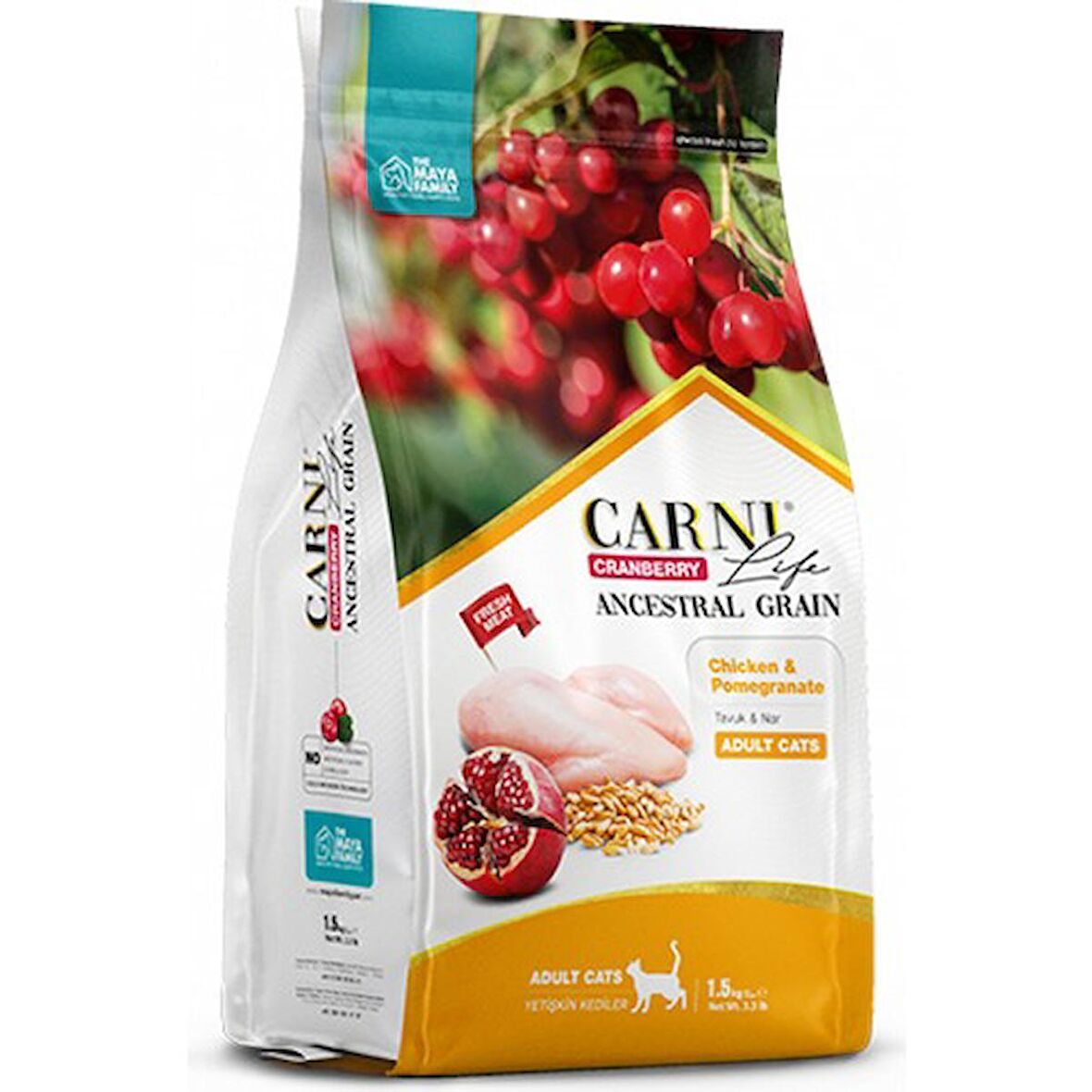 Carni Cat Adult Tavuk/Narlı Kedi Maması 10 KG