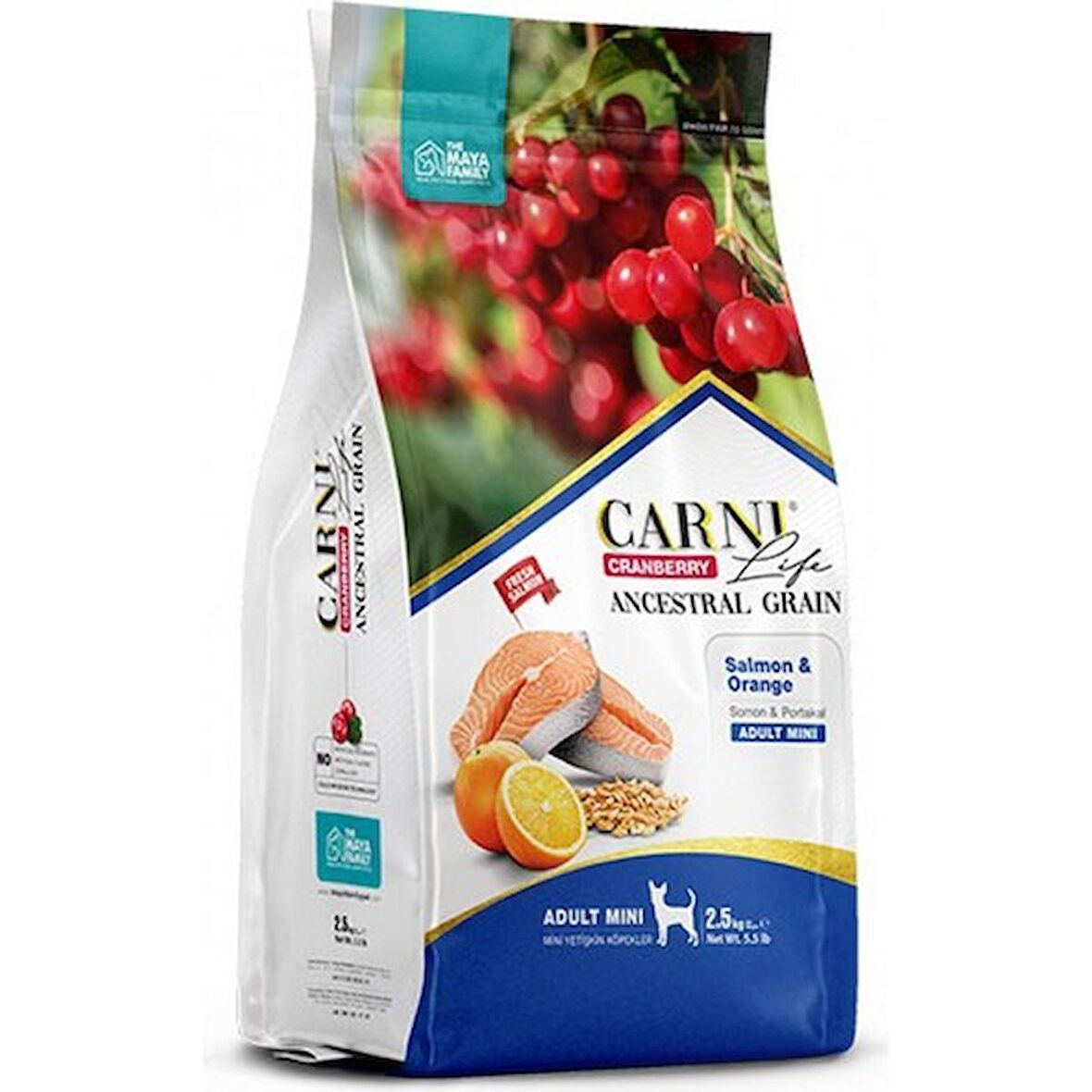 Carni Dog Adult Mini Somon/Portakal Köpek Maması  2.5 KG