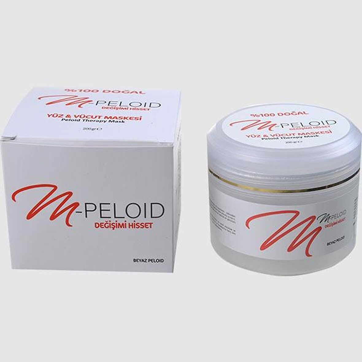 M-Peloid % 100 Doğal Yüz ve Vücut Maskesi Beyaz 200 gr