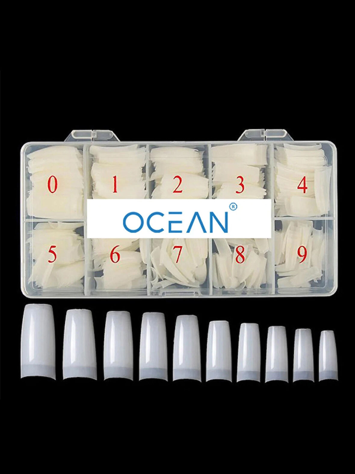 500’lü Yarım Ay Tips Protez Tırnak 