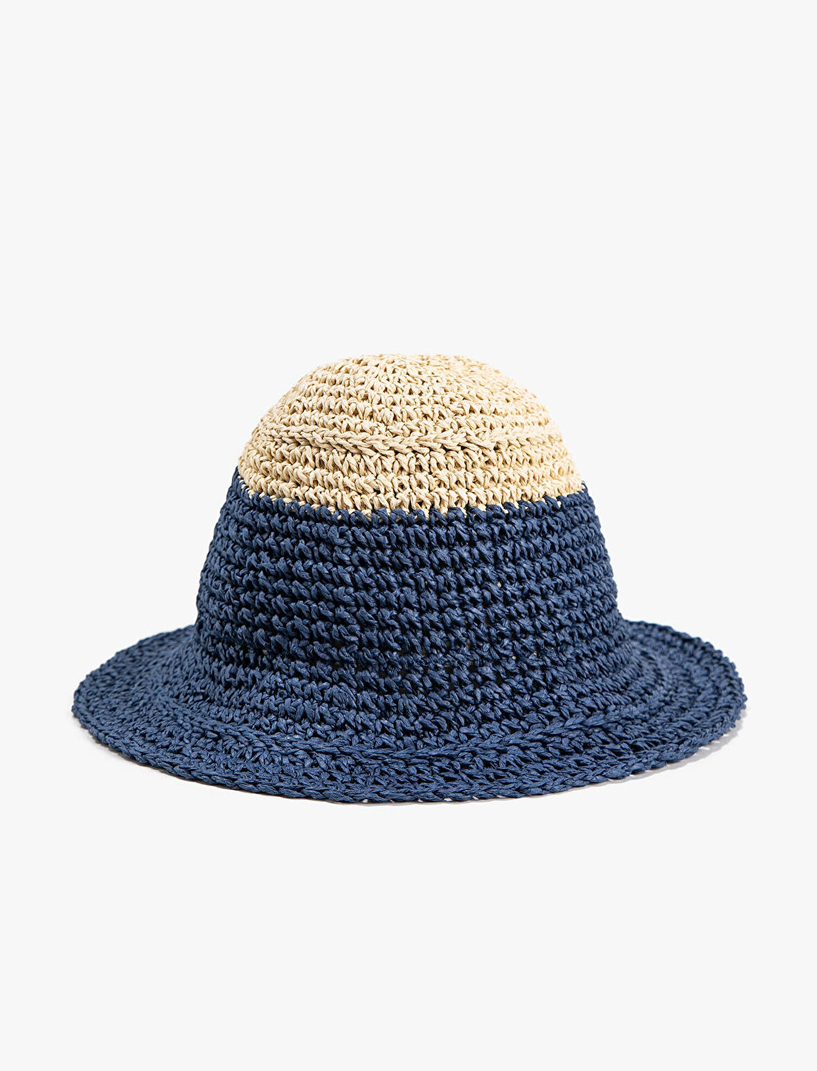Hasır Örme Bucket Şapka