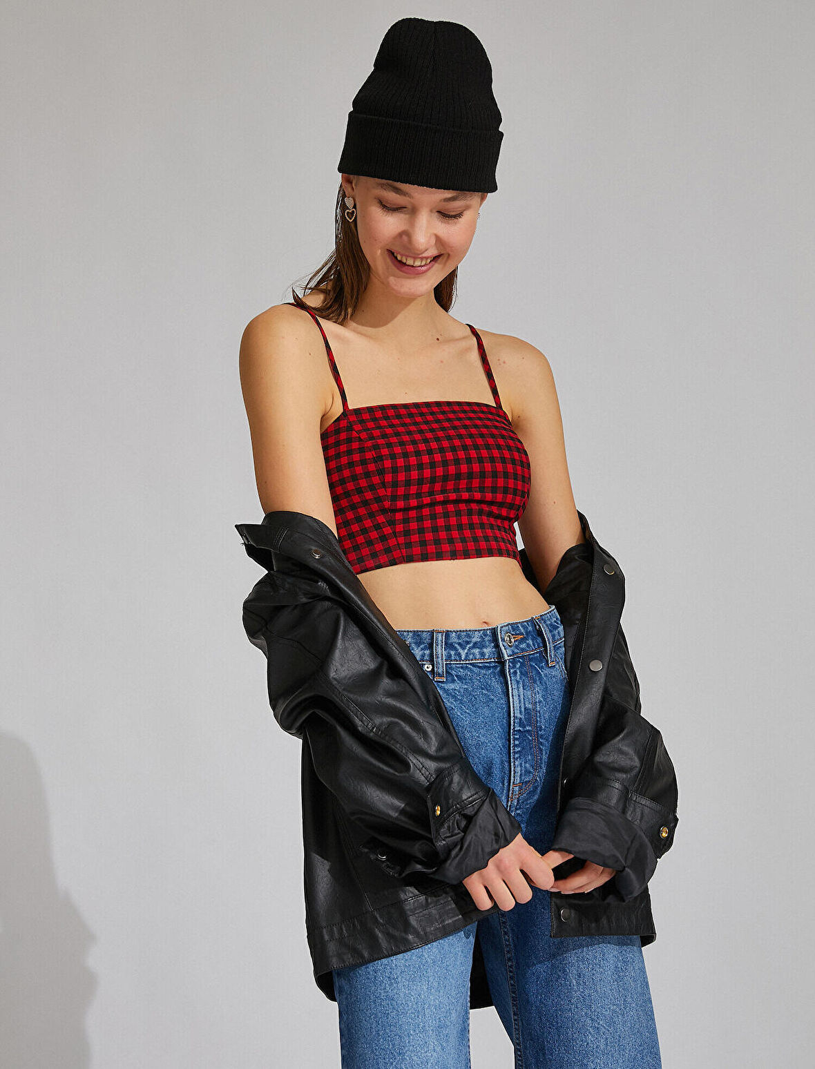 İnce Askılı Crop Top