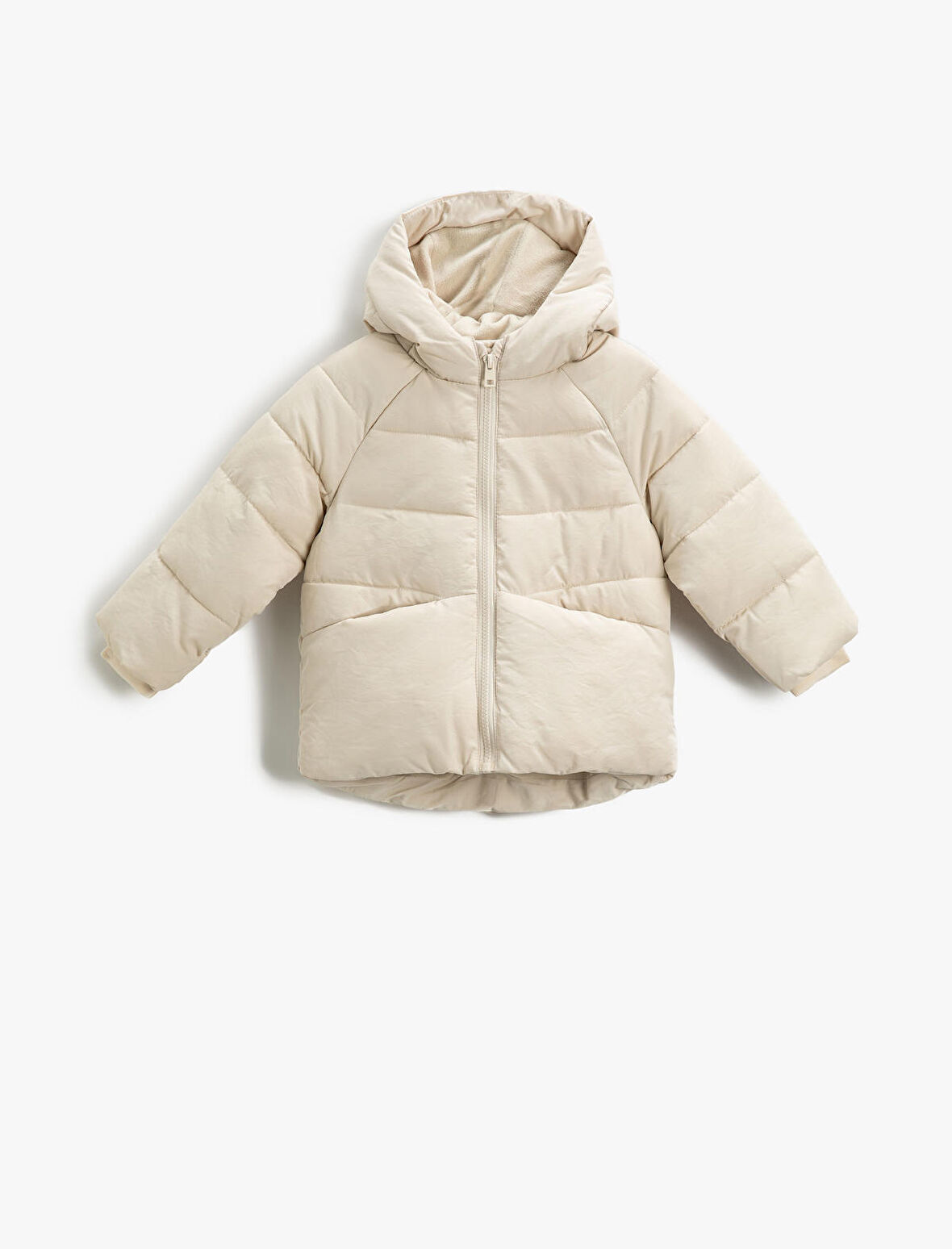 Kapüşonlu Şişme Kaban İçi Polar Astarlı