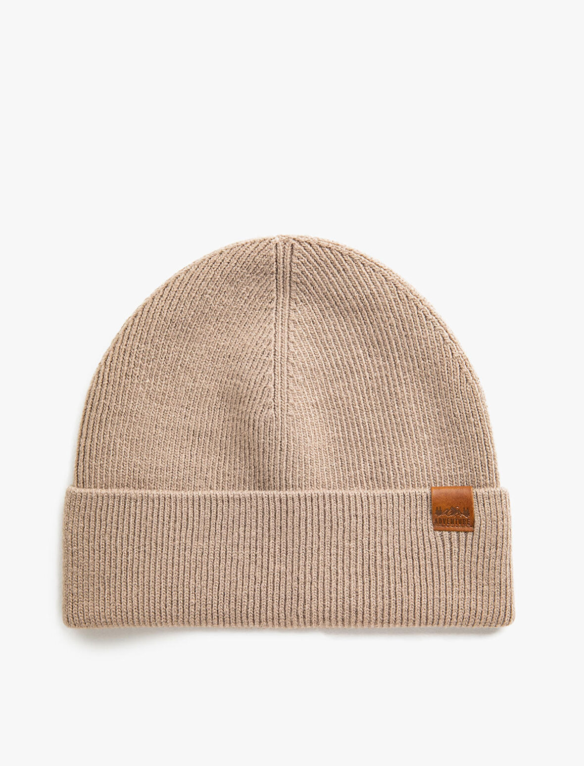 Etiket Detaylı Örgü Bere