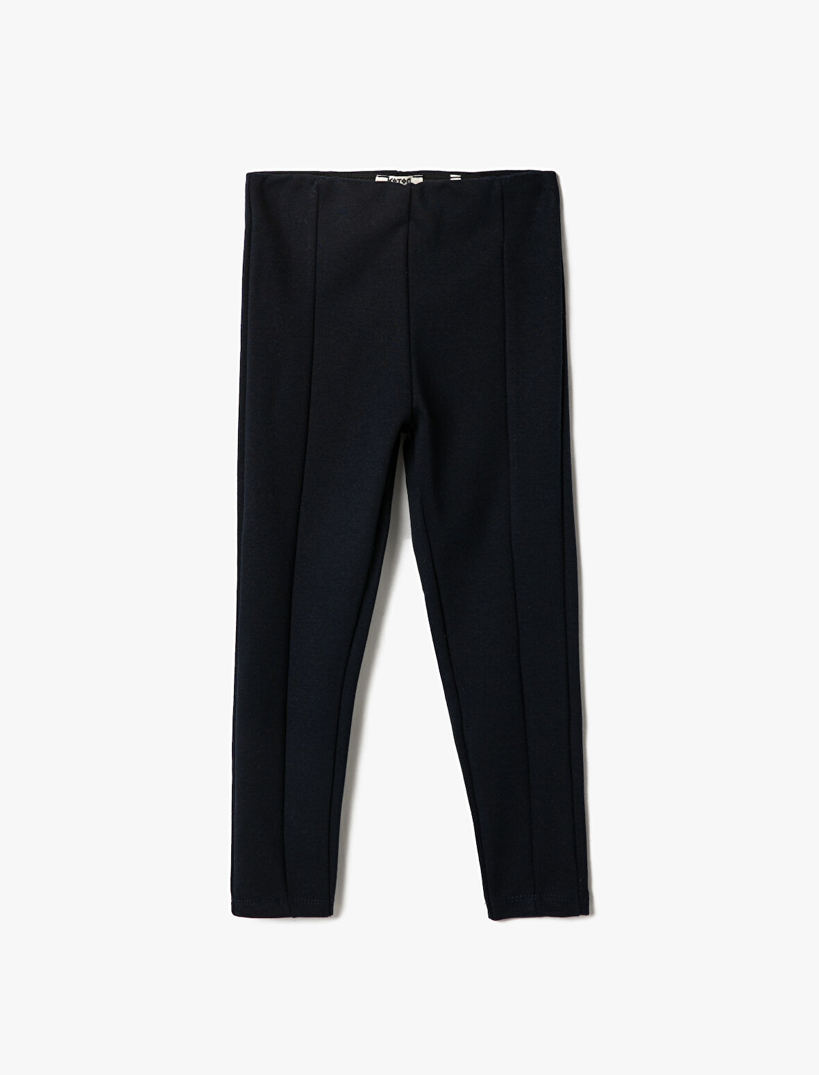 Basic Tayt Fitilli Elastik Yüksek Bel