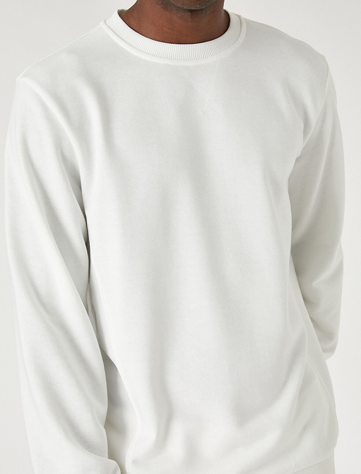 Basic Sweatshirt Bisiklet Yaka