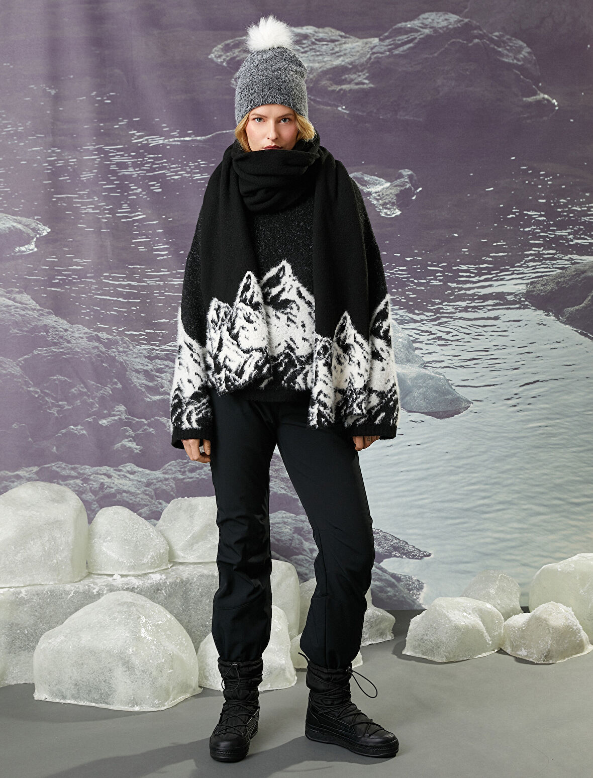 Koton X Şahika Ercümen - Paçası Fermuarlı Cepli Kayak Pantolonu