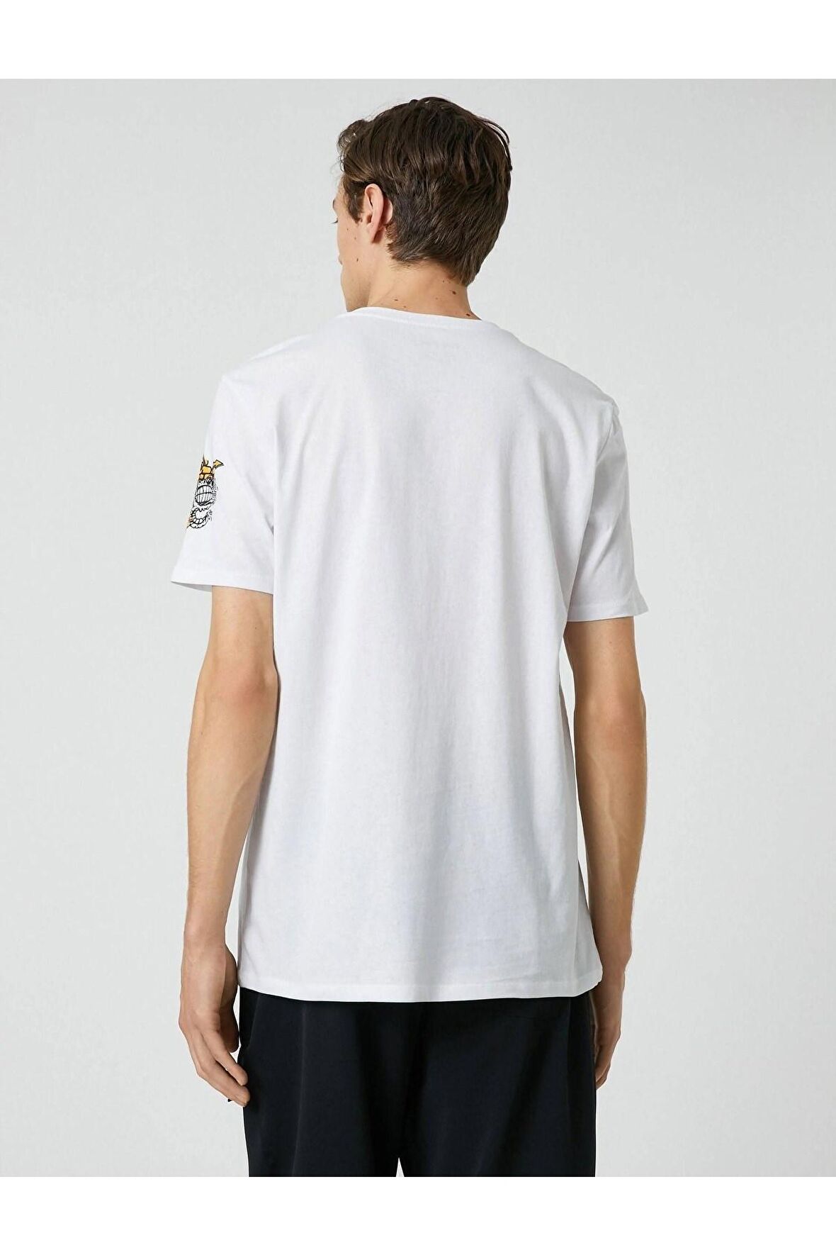 3sam10038hk Erkek T-shirt Beyaz