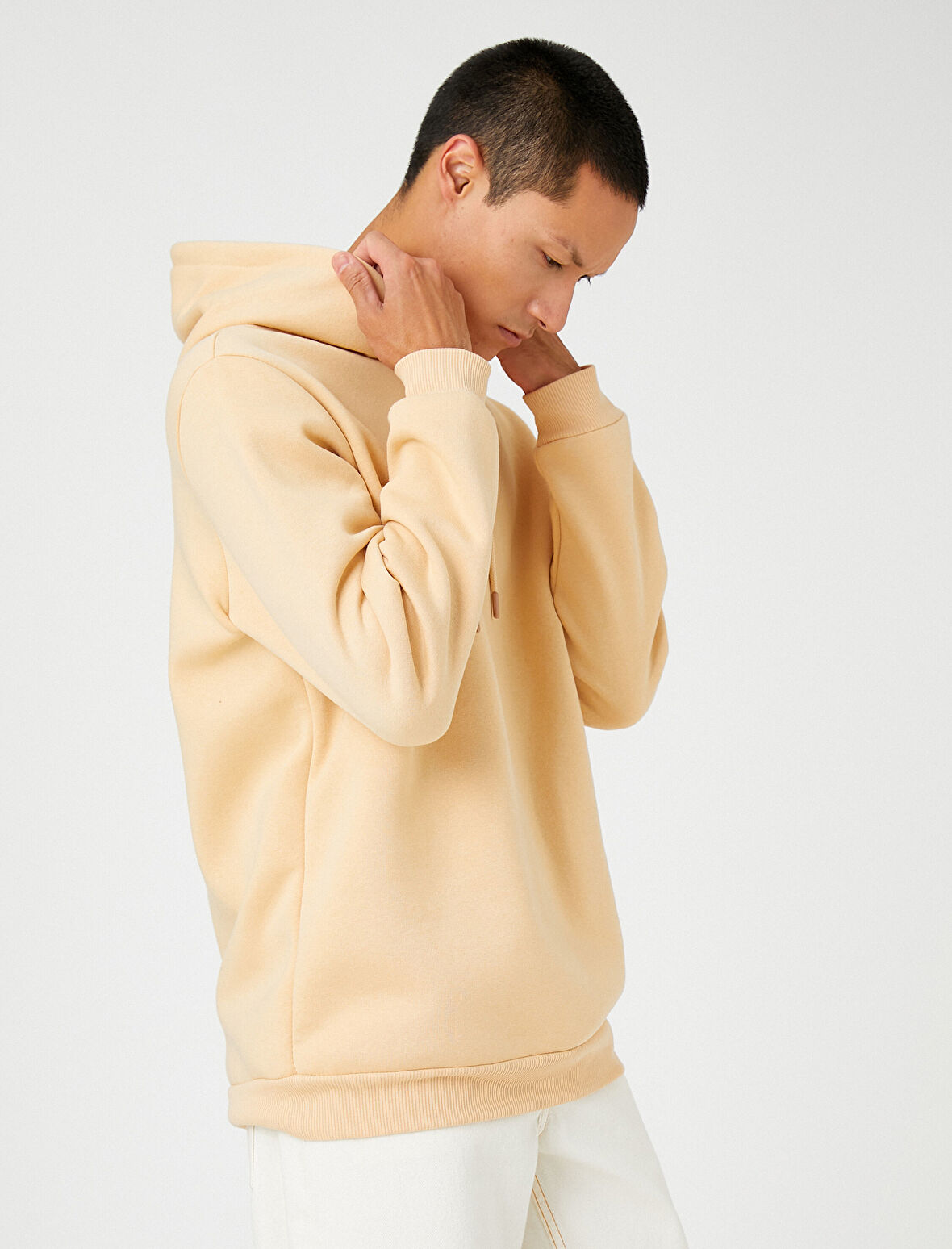 Basic Kapşonlu Sweatshirt