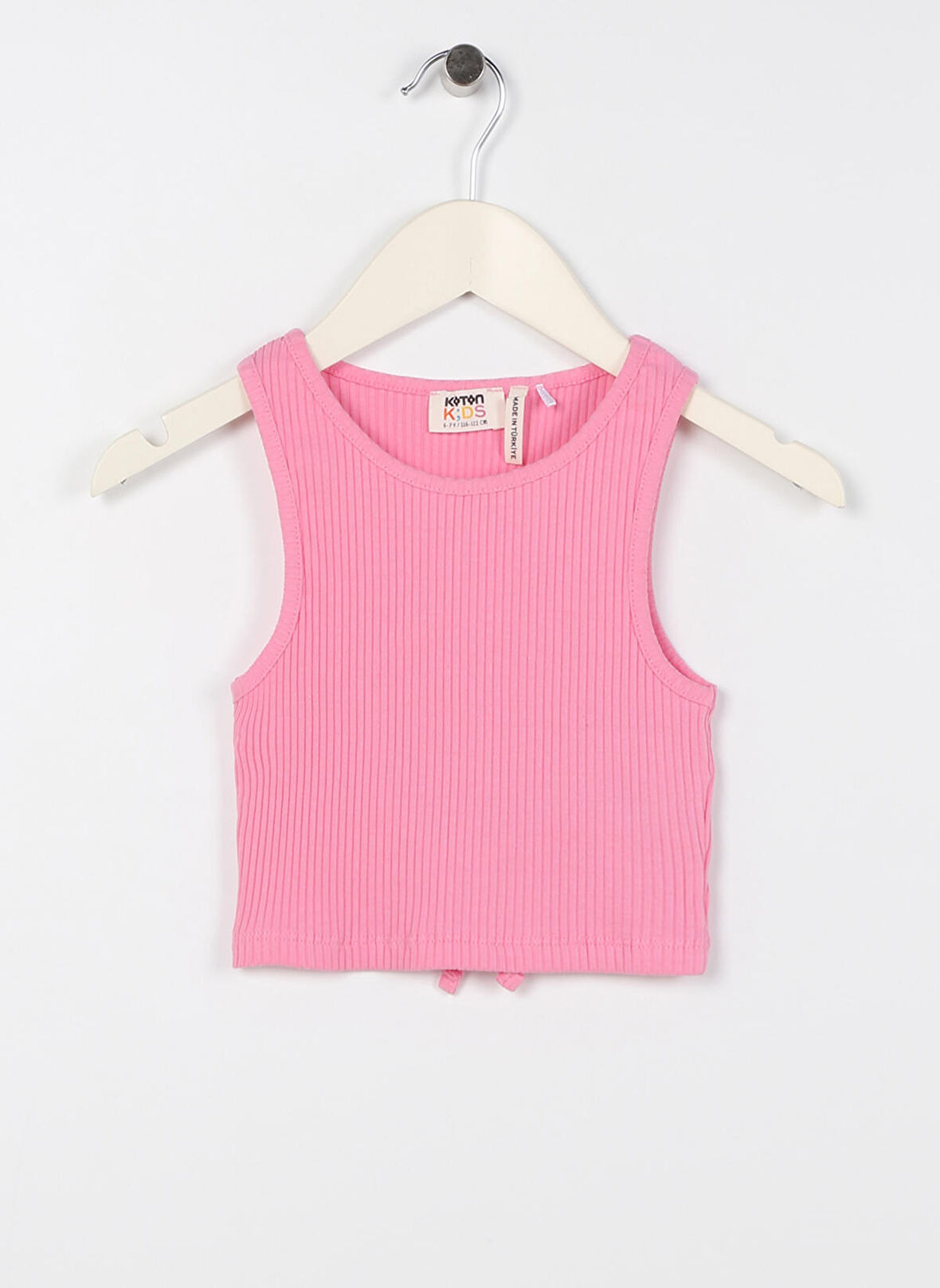 Koton Düz Pembe Kız Çocuk Atlet 3SKG30023AK