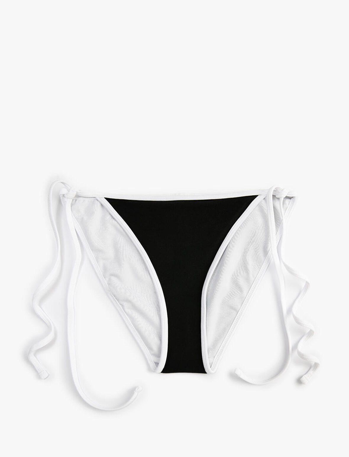 Brazilian Bikini Altı Yanları Bağlama Detaylı Basic Normal Bel