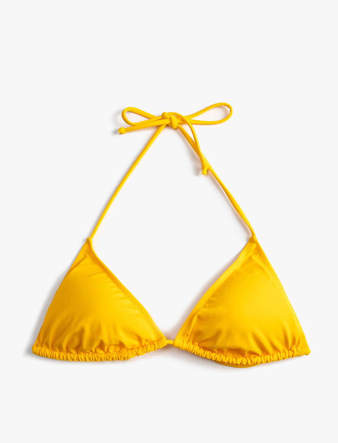 Üçgen Bikini Üstü Boyundan Bağlamalı Kaplı