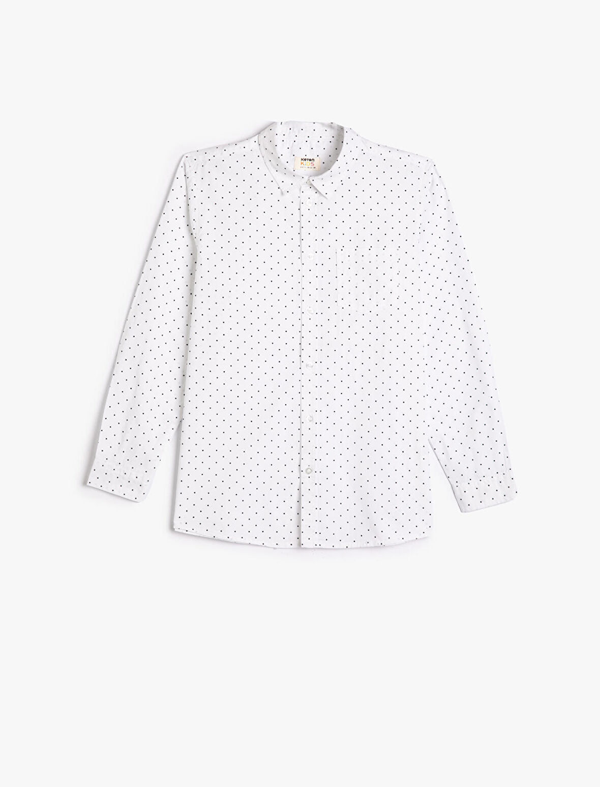 Gömlek Cep Detaylı Uzun Kollu Pamuklu Klasik Yaka