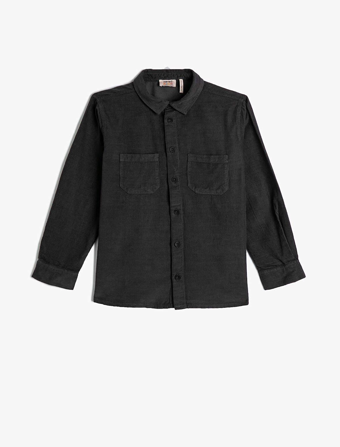 Gömlek Fitilli Kadife Cepli Pamuklu