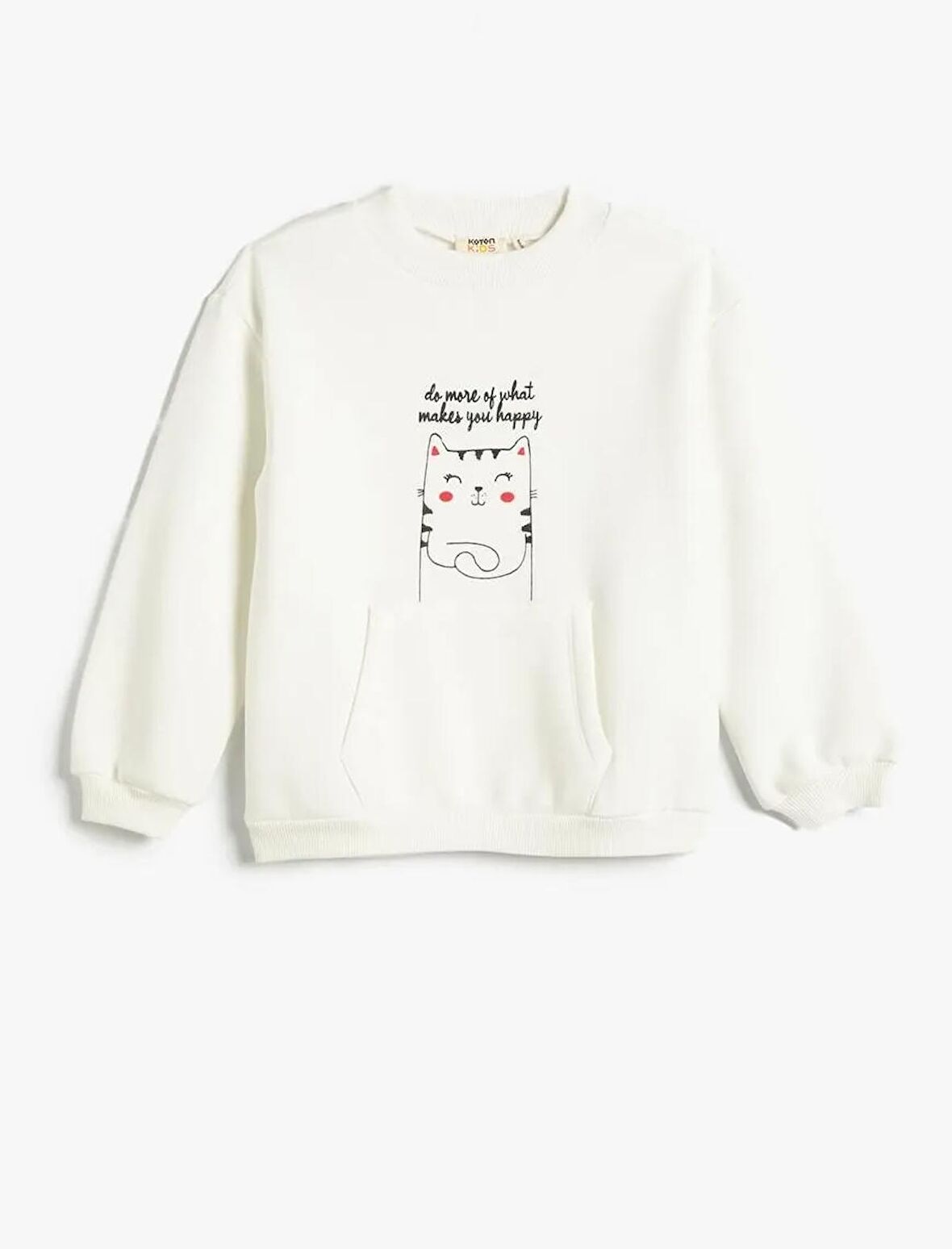 4WKG10047AK Koton Kız Çocuk  Sweat BEYAZ