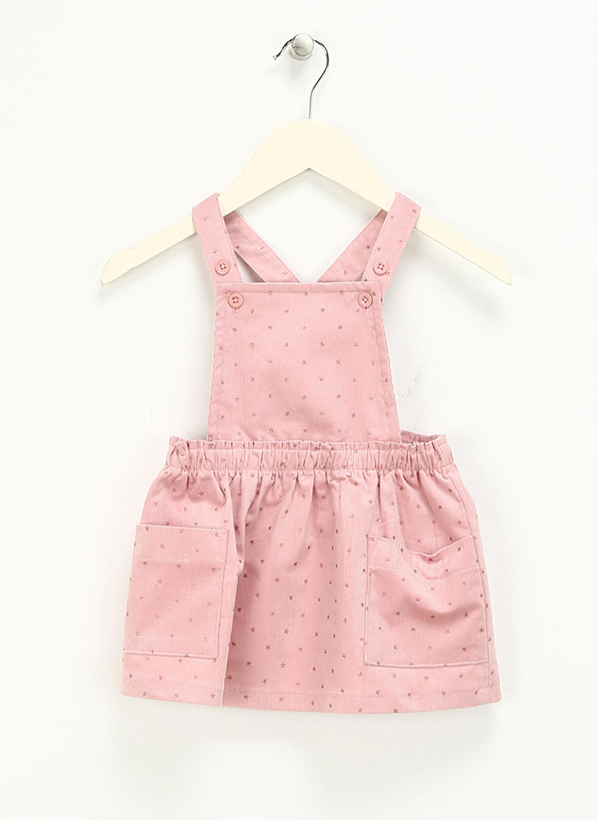 Koton Düz Pembe Kız Bebek Kısa Elbise 4WMG80002AW - Baby