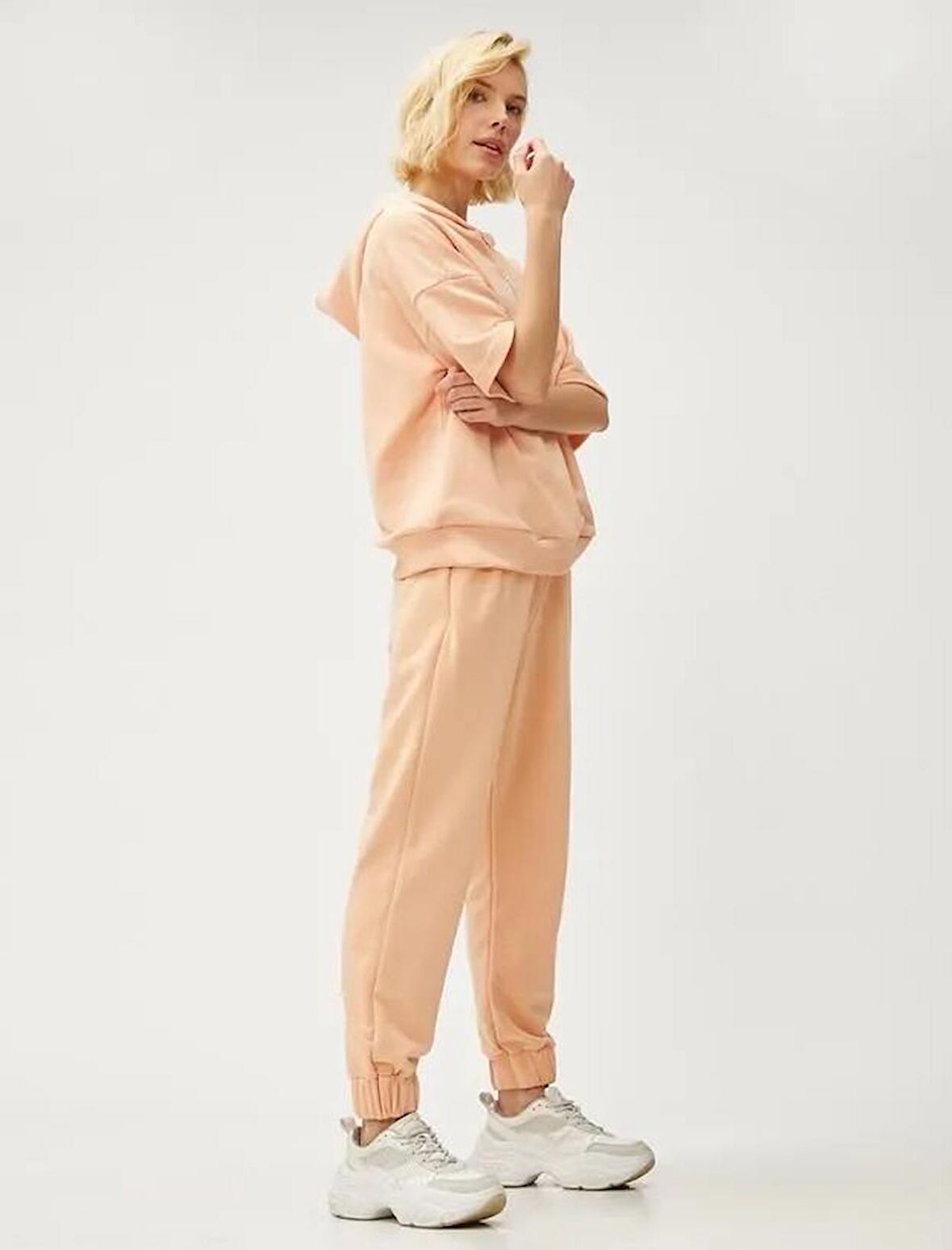 Kadın Giyim Jogger Eşofman Altı Cepli Beli Bağlamalı 3SAK30059EK Turuncu