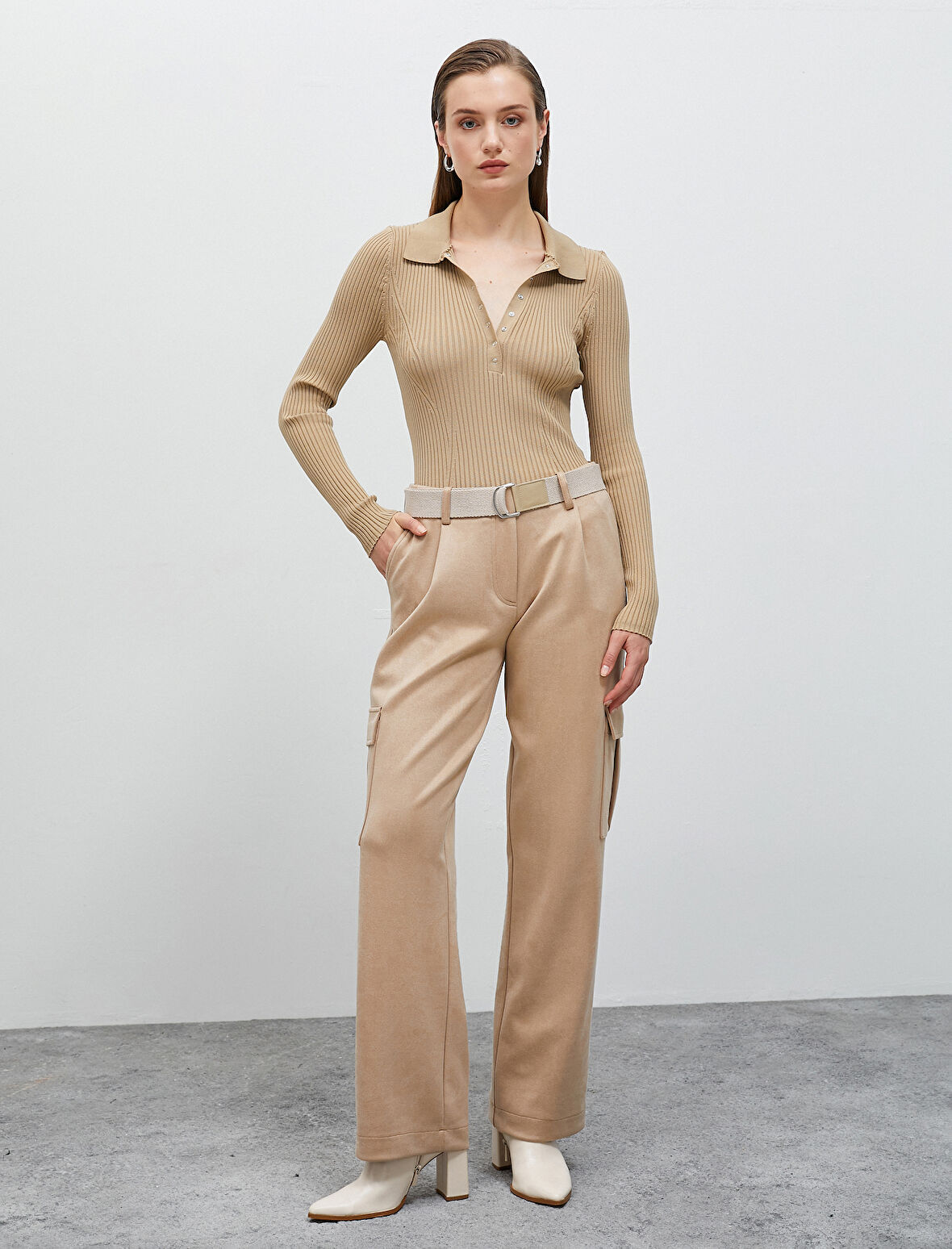 Kemerli Cepli Kargo Pantolon