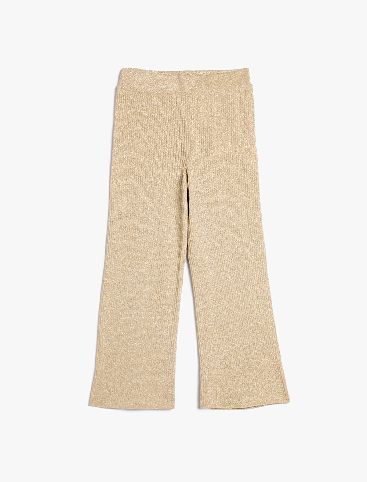 Bol Paça Pantolon Yumuşak Dokulu Beli Lastikli Kaşkorse 