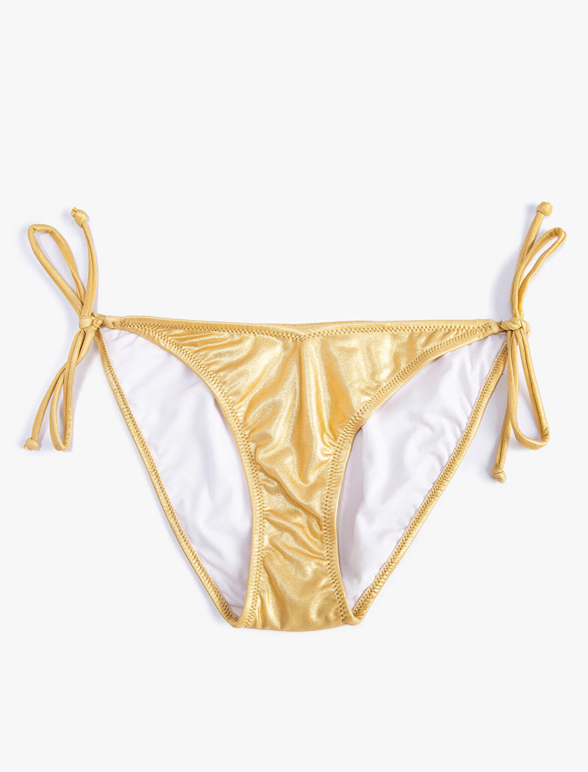 Simli Bikini Altı Normal Bel Yanları Bağlama Detaylı