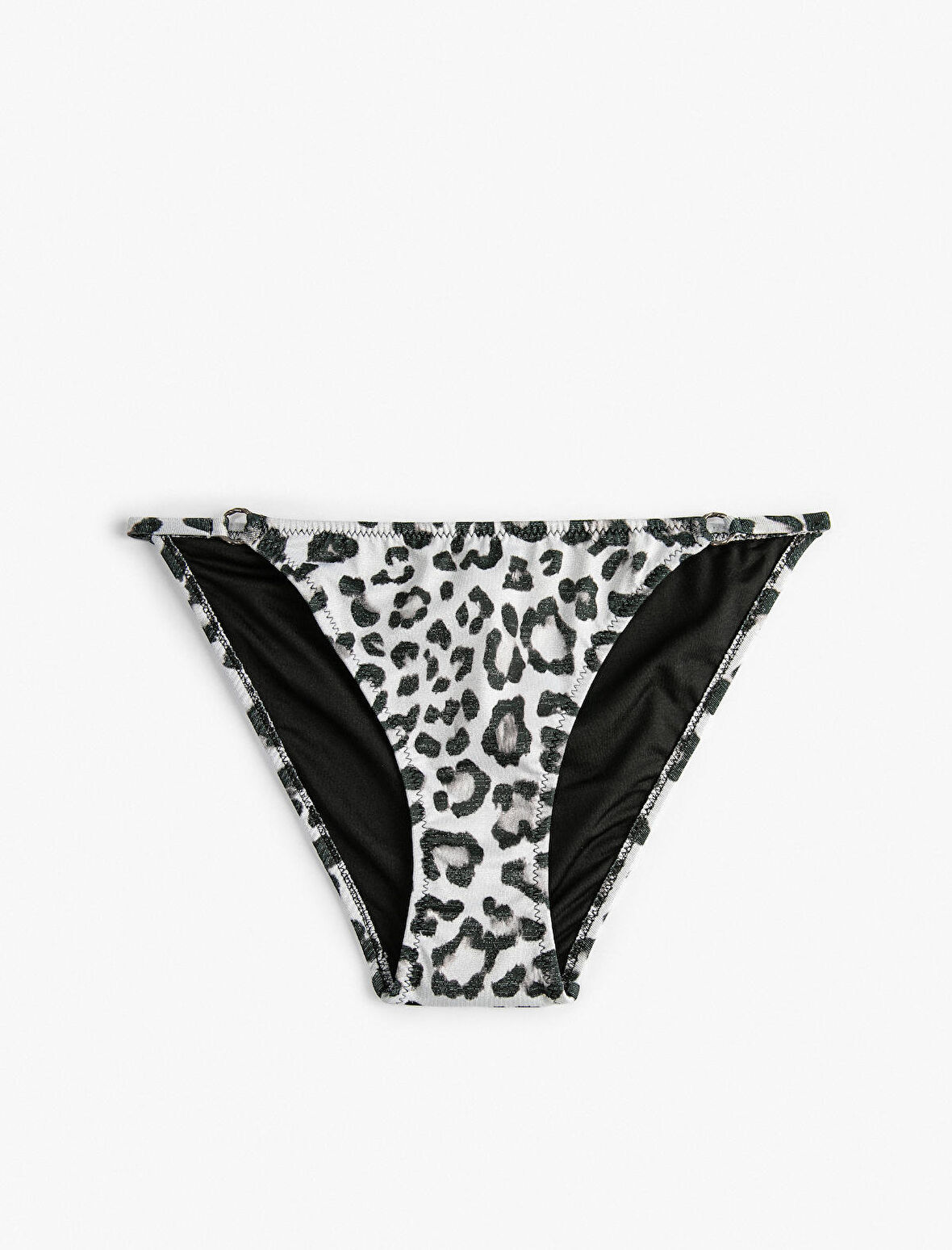 Leopar Desenli Bikini Altı Normal Bel