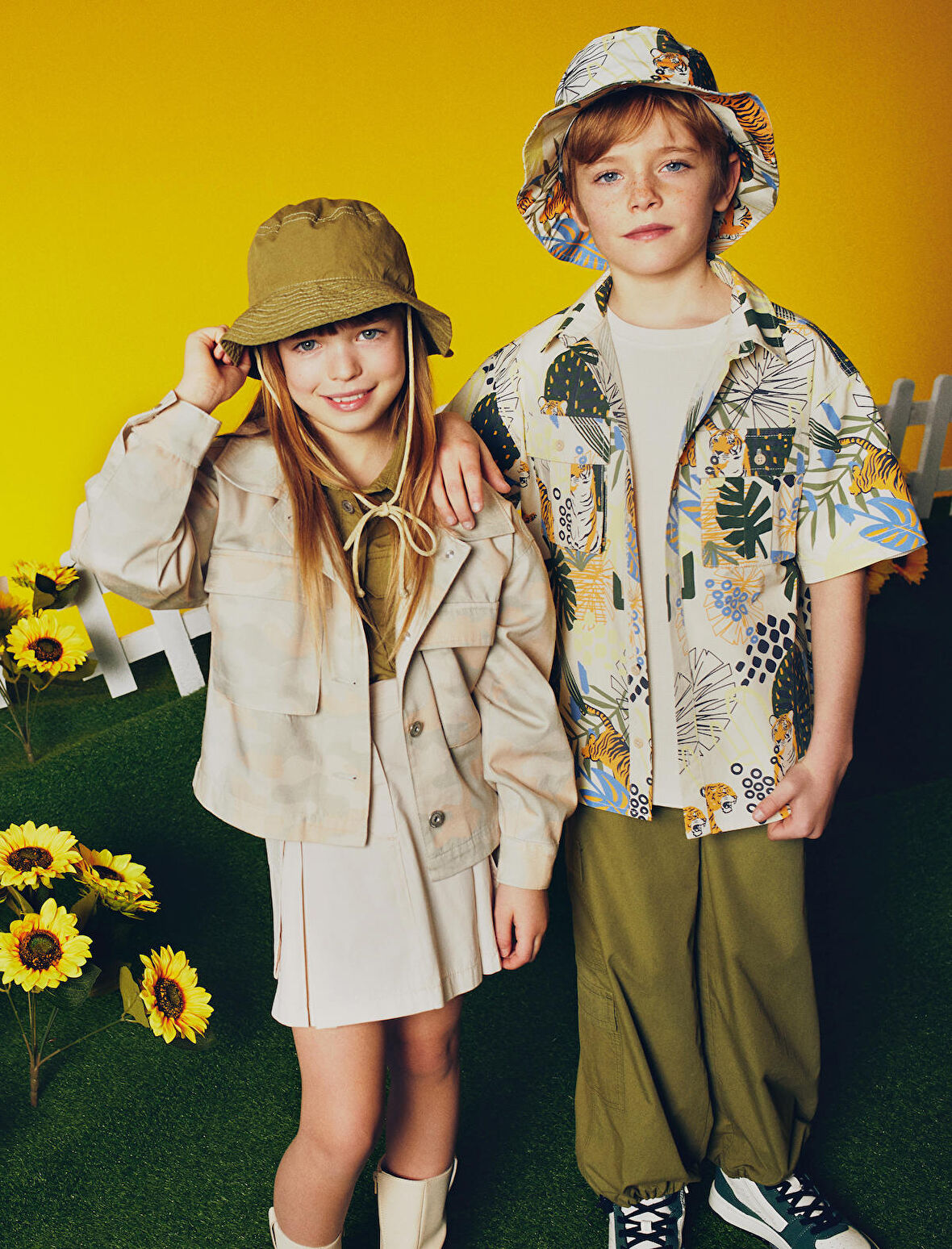 Kargo Mini Etek Pileli Yandan Cepli Pamuklu 