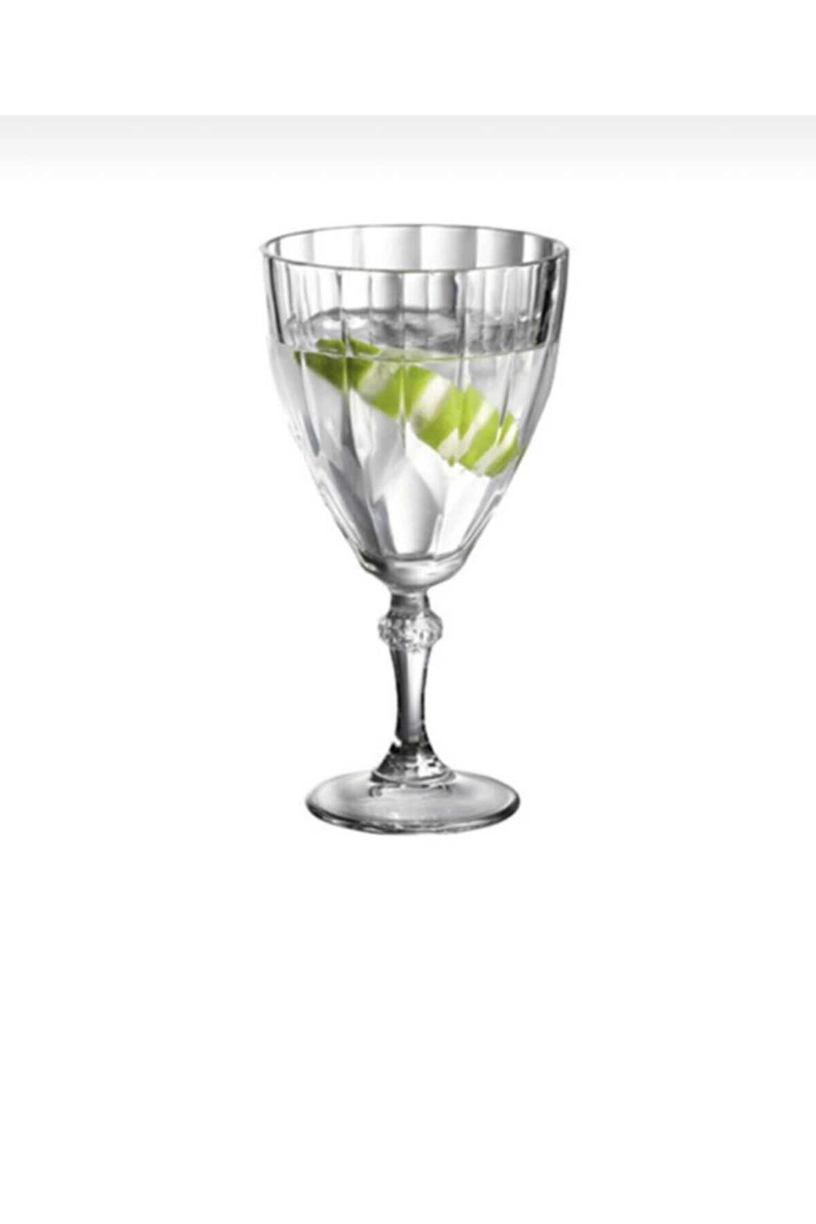 Paşabahçe 44767 diamond ayaklı su bardak - kadeh meşrubat bardağı 6 lı