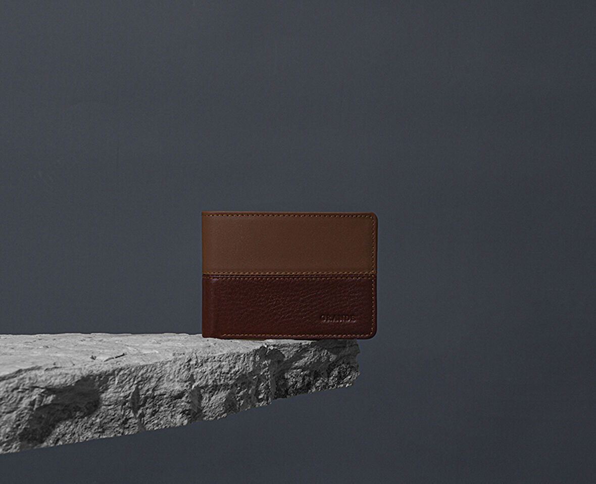 Kahve Hakiki Deri Erkek  Kartlık 1807