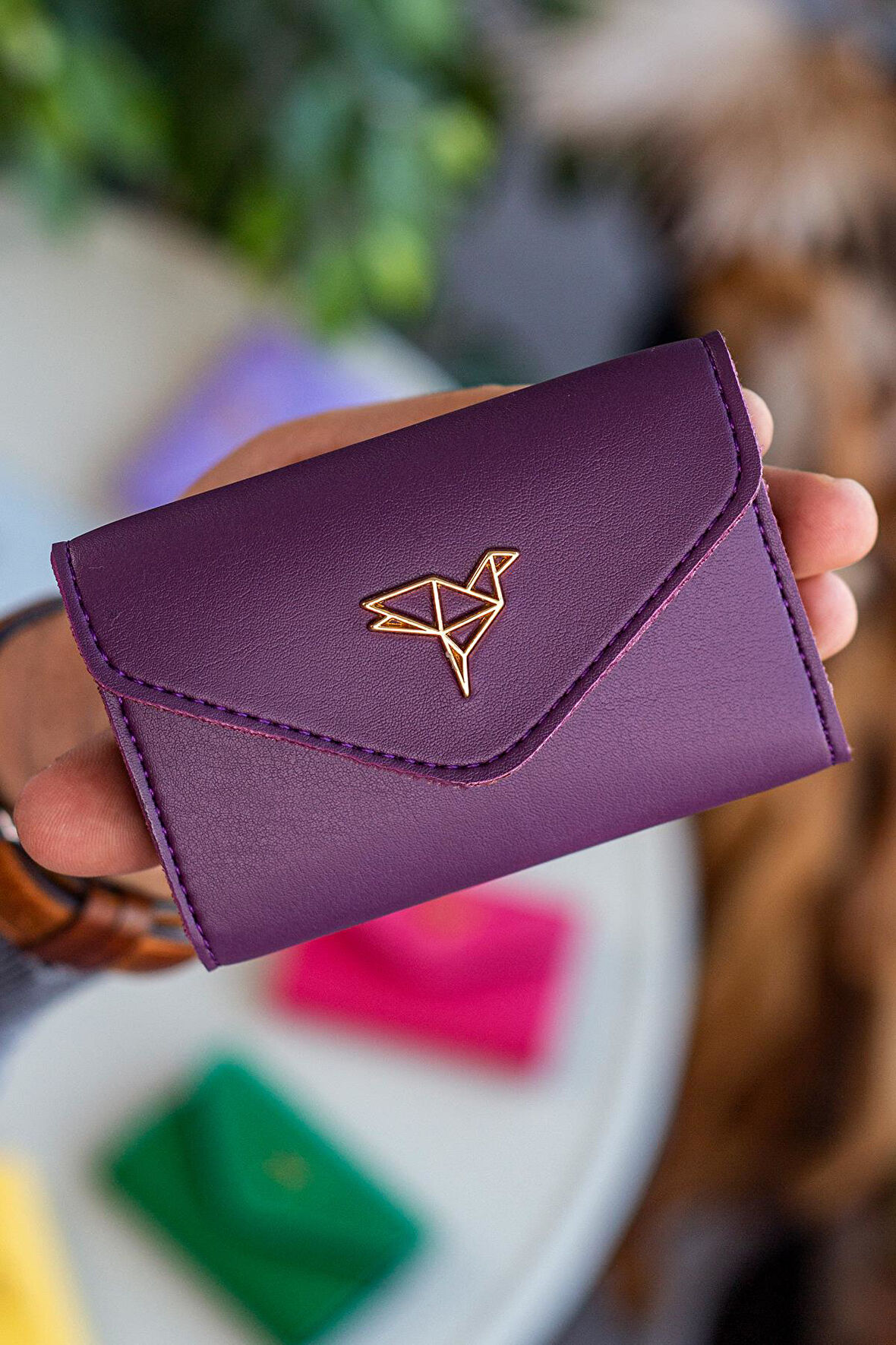 Garbalia Lviv Vegan Deri Akordiyon Kartlık