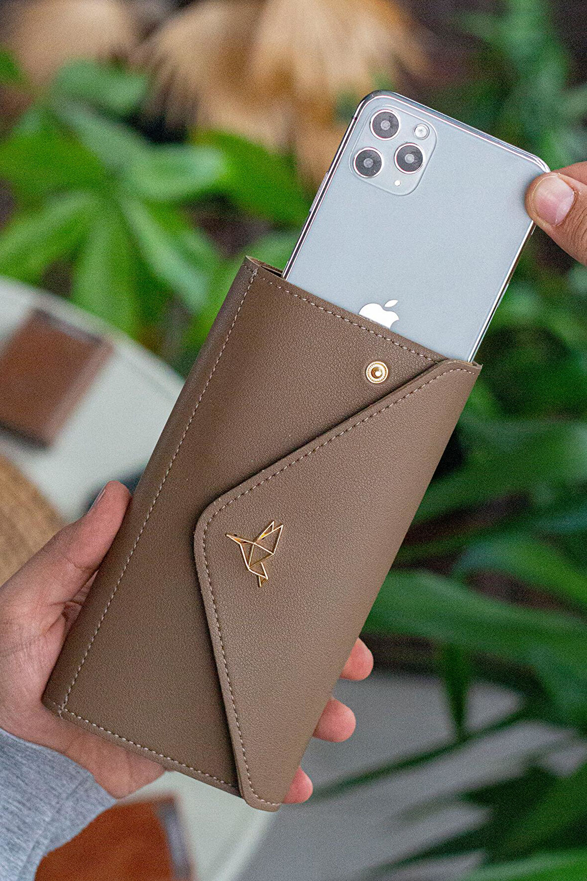 Envelope Telefon ve Bozuk Para Bölmeli Zarf Model Kadın Cüzdan