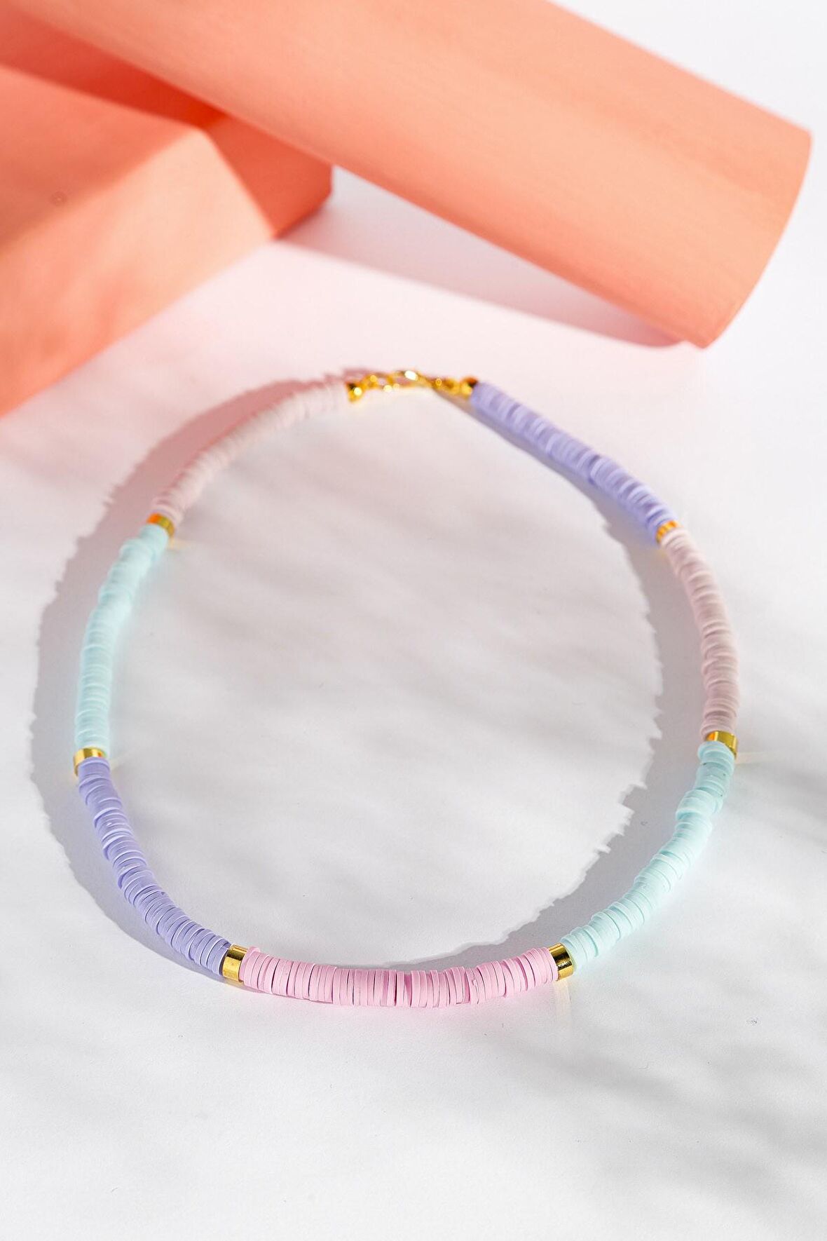 Soft Renkli Fimo Boncuk Kolye, Choker Kolye