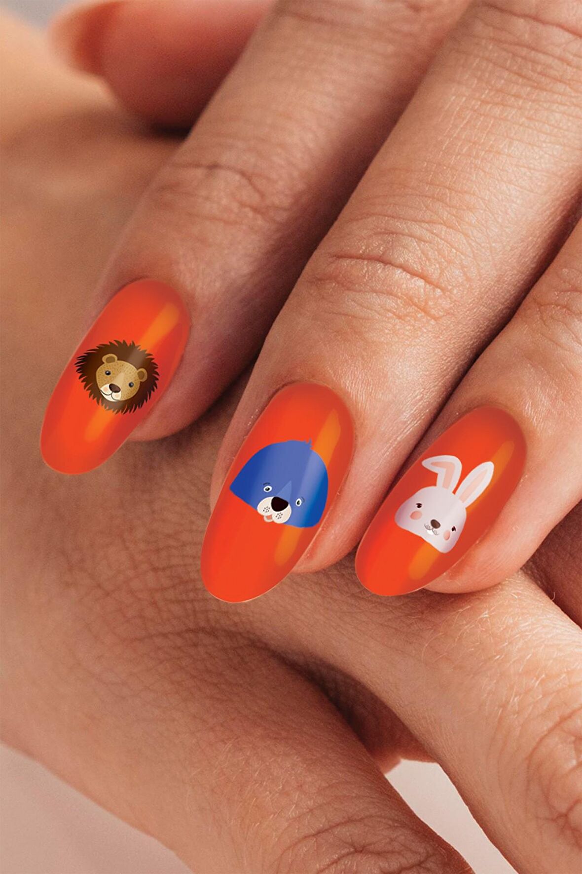 Animals Tırnak Dövmesi, Tırnak Tattoo, Nail Art, Tırnak Sticker