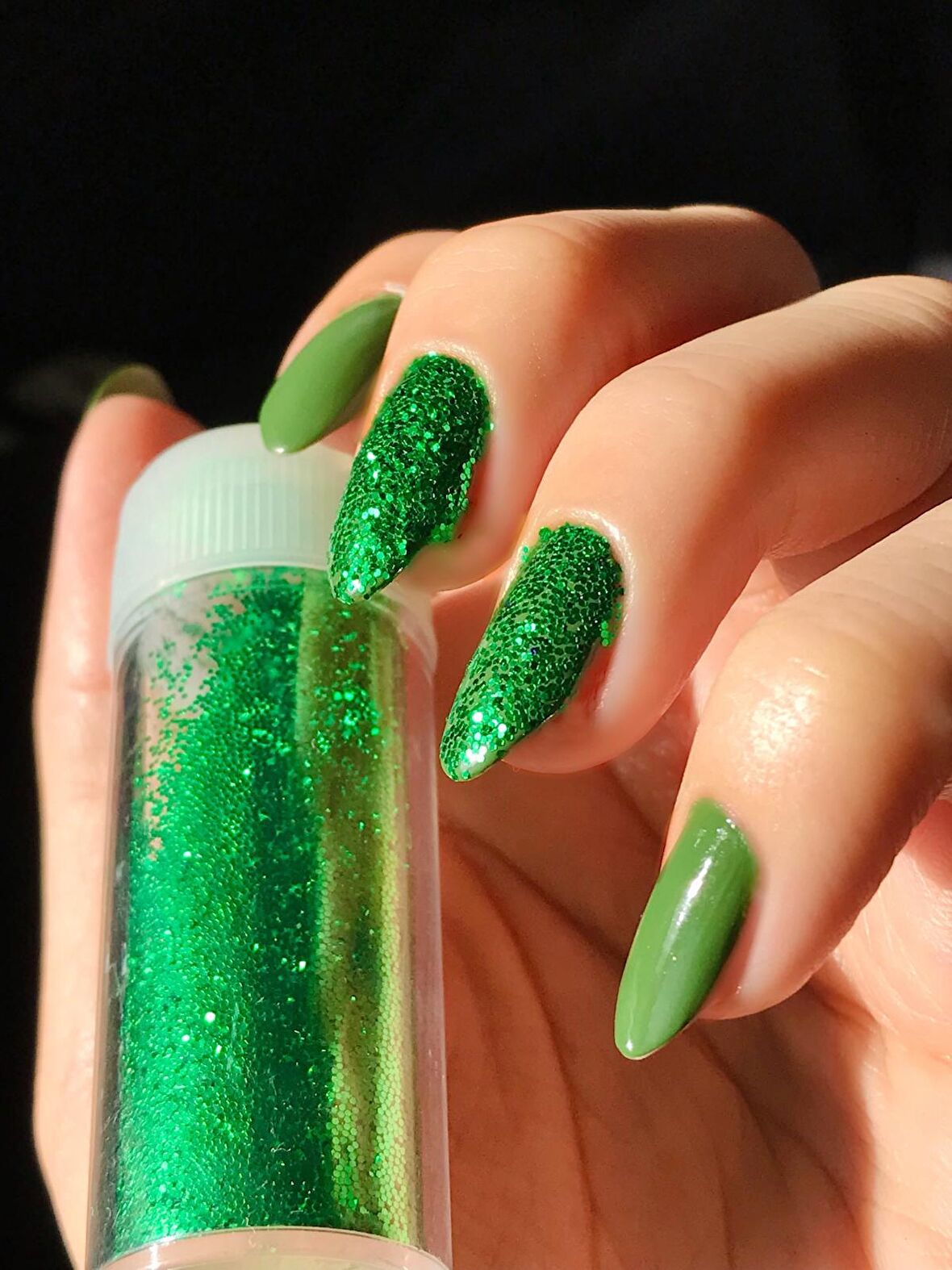 Yeşil Rengi Tırnak Süsleme Simi , Vücut ve Makyaj Simi , Nail Art