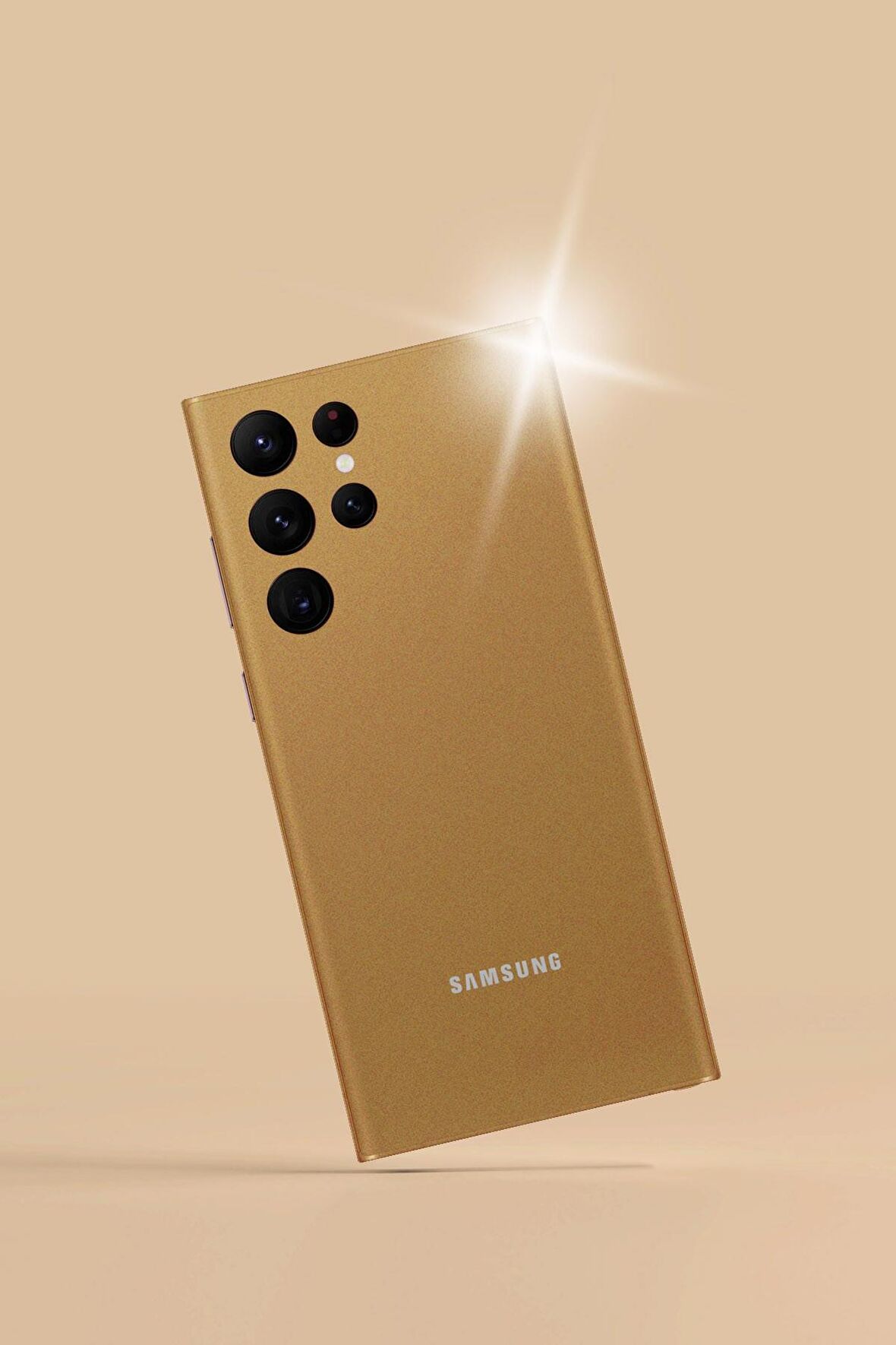 Gold Galaxy S22 Ultra Kaplama Arka Ve Yan Full Kaplayan Koruyucu Body Hydrogel Kaplama