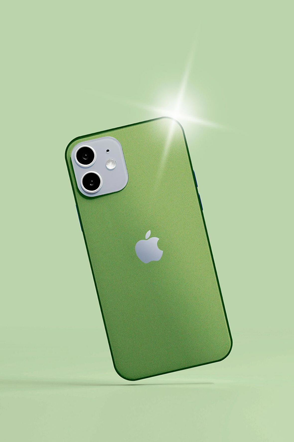 Yeşil iPhone 12 Kaplama Arka Ve Yan Full Kaplayan Koruyucu Body Hydrogel Kaplama