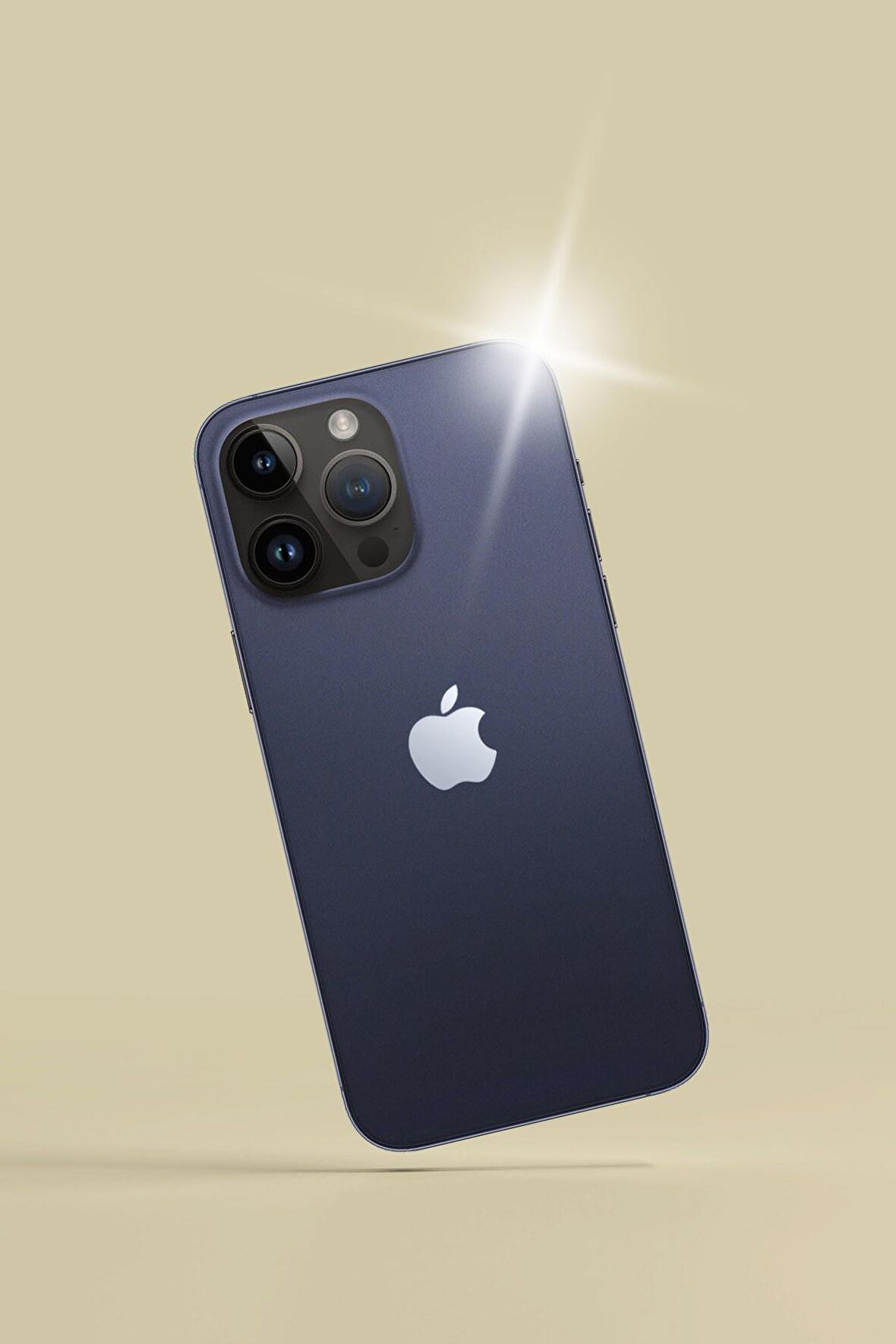 Lacivert iPhone 14 Pro Max Kaplama Arka Ve Yan Full Kaplayan Koruyucu Body Hydrogel Kaplama